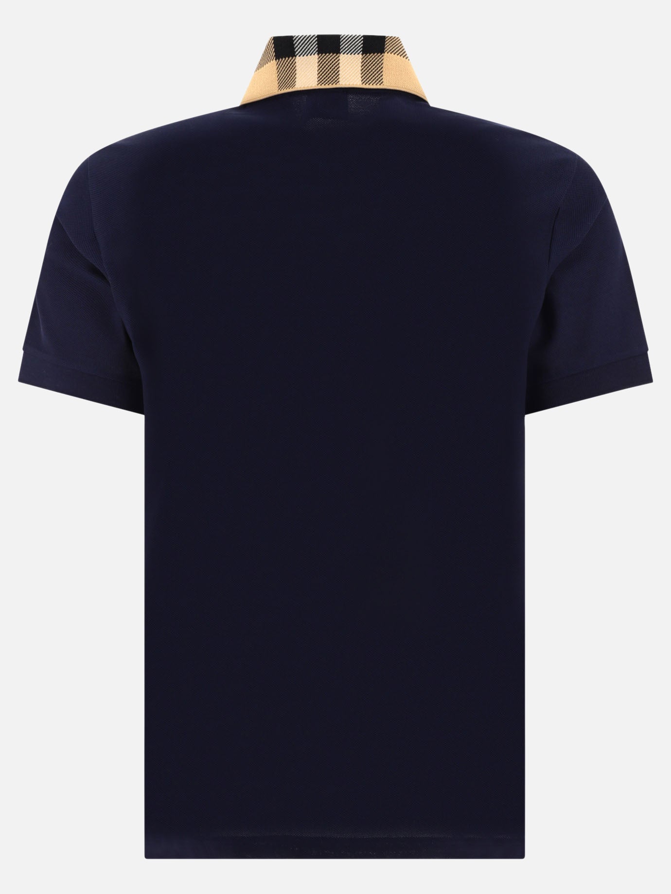 Polo shirts with buttons Check  Blue - Burberry Men | PDP | VIETTI Online Store | Zoom-Modal_2
