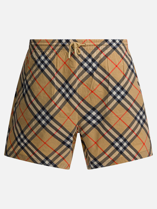 Swim shorts Check  Beige - Burberry Men | PLP | VIETTI Online Store 
