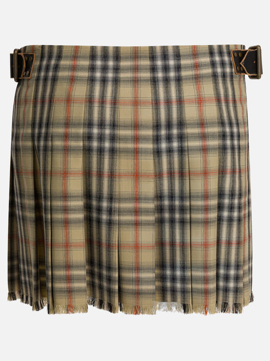 Miniskirts Check  Beige - Burberry Women | PDP | VIETTI Online Store | 2
