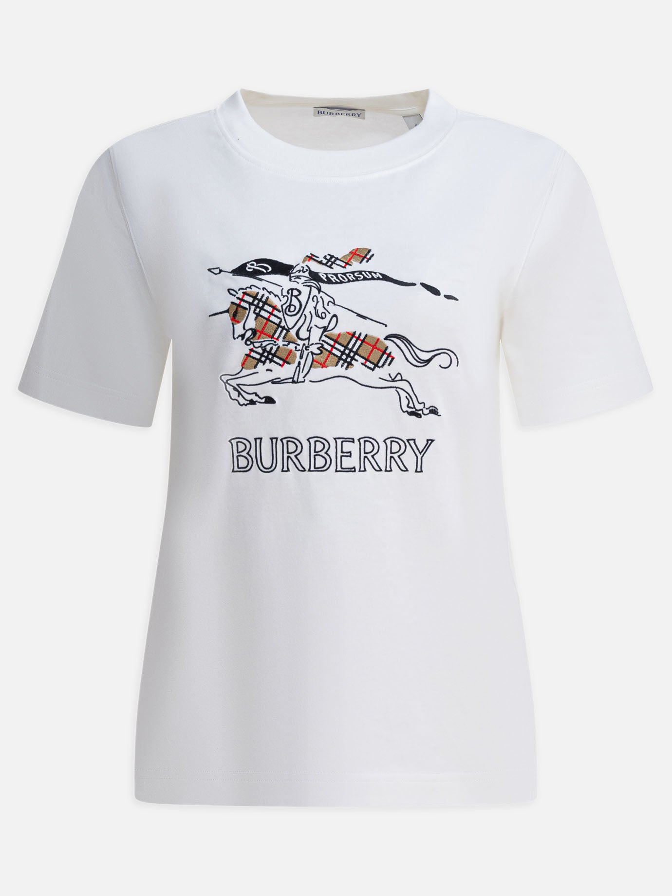 Crewneck t-shirts Logo  White - Burberry Women | PDP | VIETTI Online Store | thumbnail