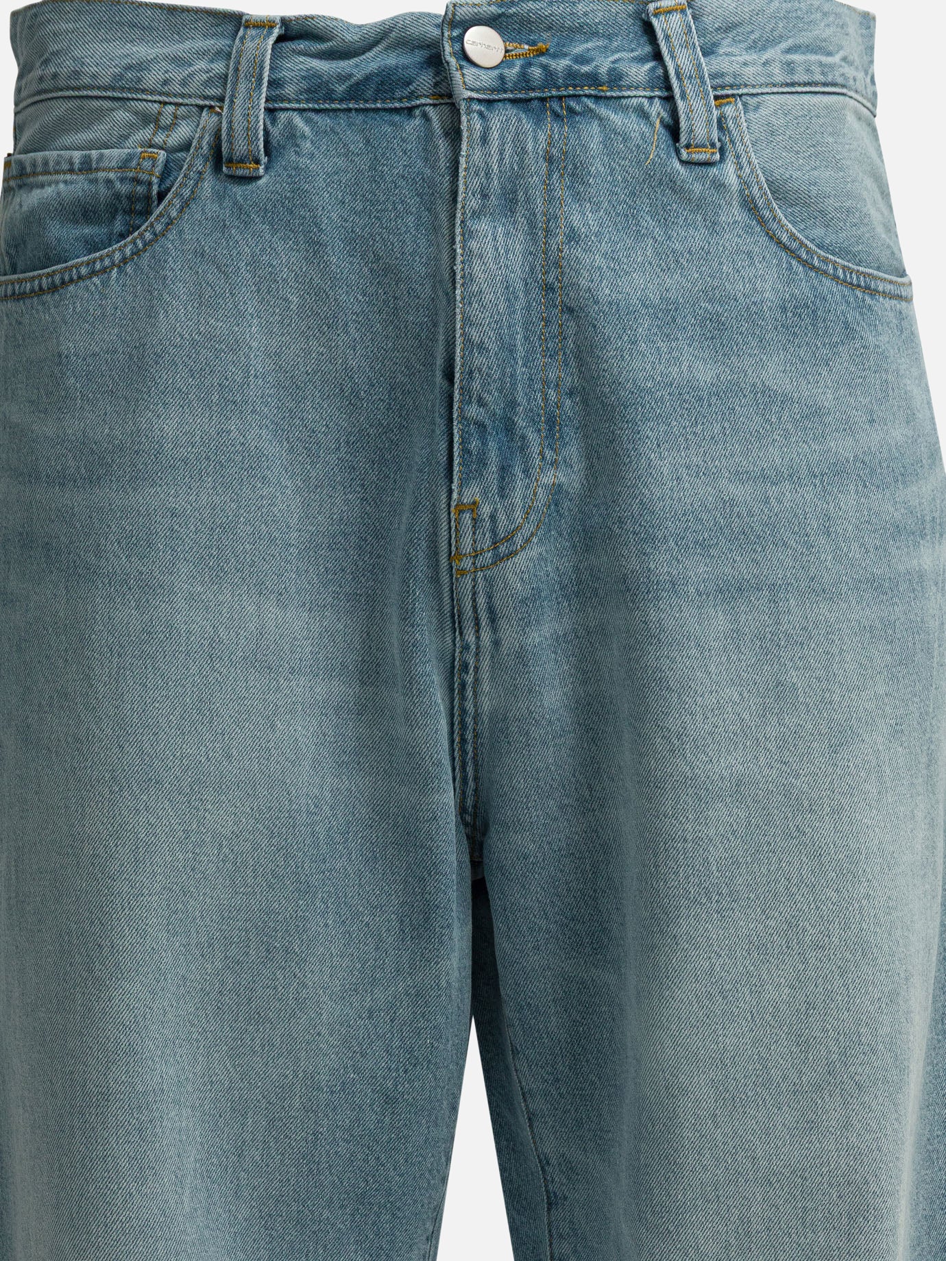 Wide-leg jeans 100% cotton  Light blue - Carhartt WIP Men | PDP | VIETTI Online Store | thumbnail_3