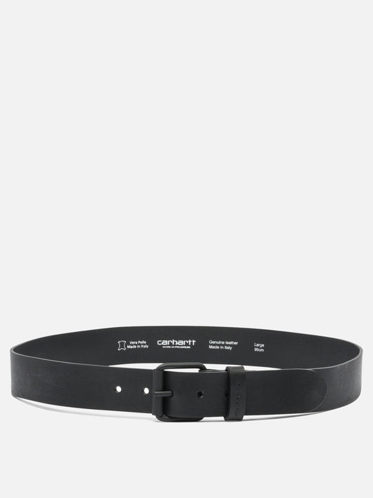 Leather belts 100% leather  Black - Carhartt WIP Men | PLP | VIETTI Online Store 
