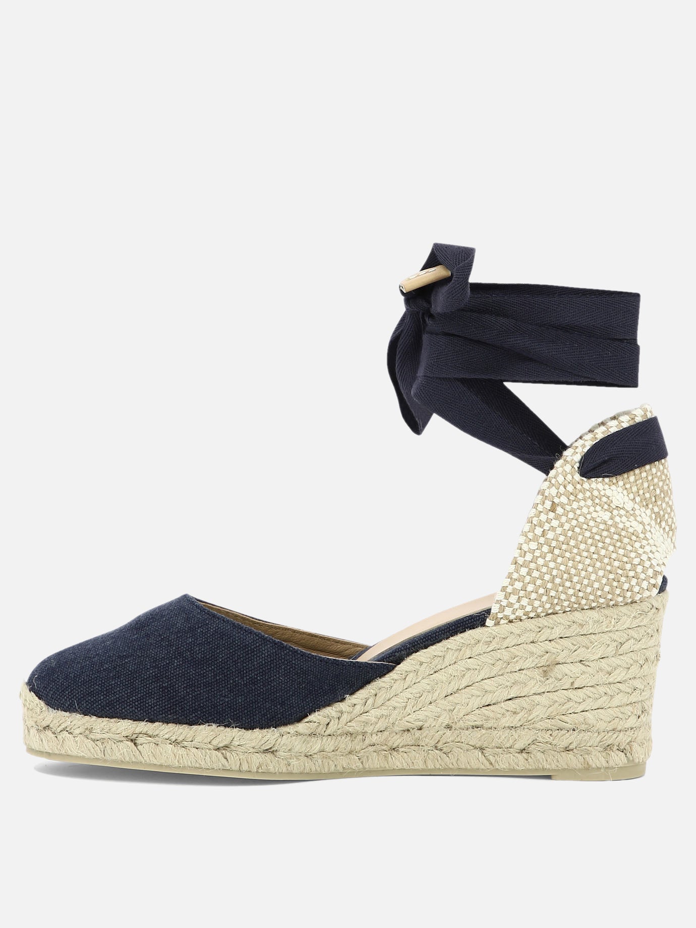 Heeled espadrilles 100% organic cotton - 100% rubber  Blue - Castañer Women | PDP | VIETTI Online Store | Zoom-Modal_3
