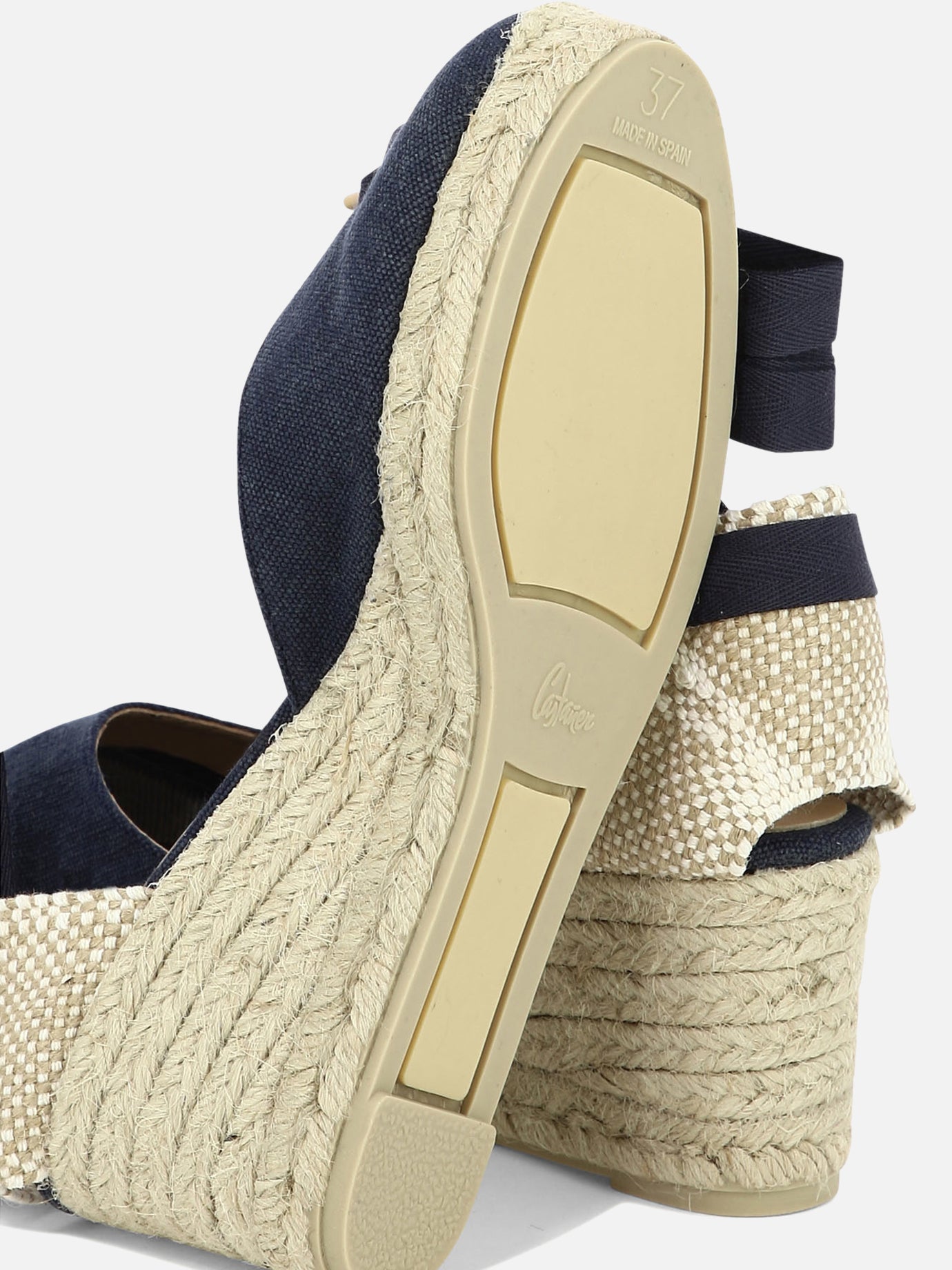 Heeled espadrilles 100% organic cotton - 100% rubber  Blue - Castañer Women | PDP | VIETTI Online Store | Zoom-Modal_5

