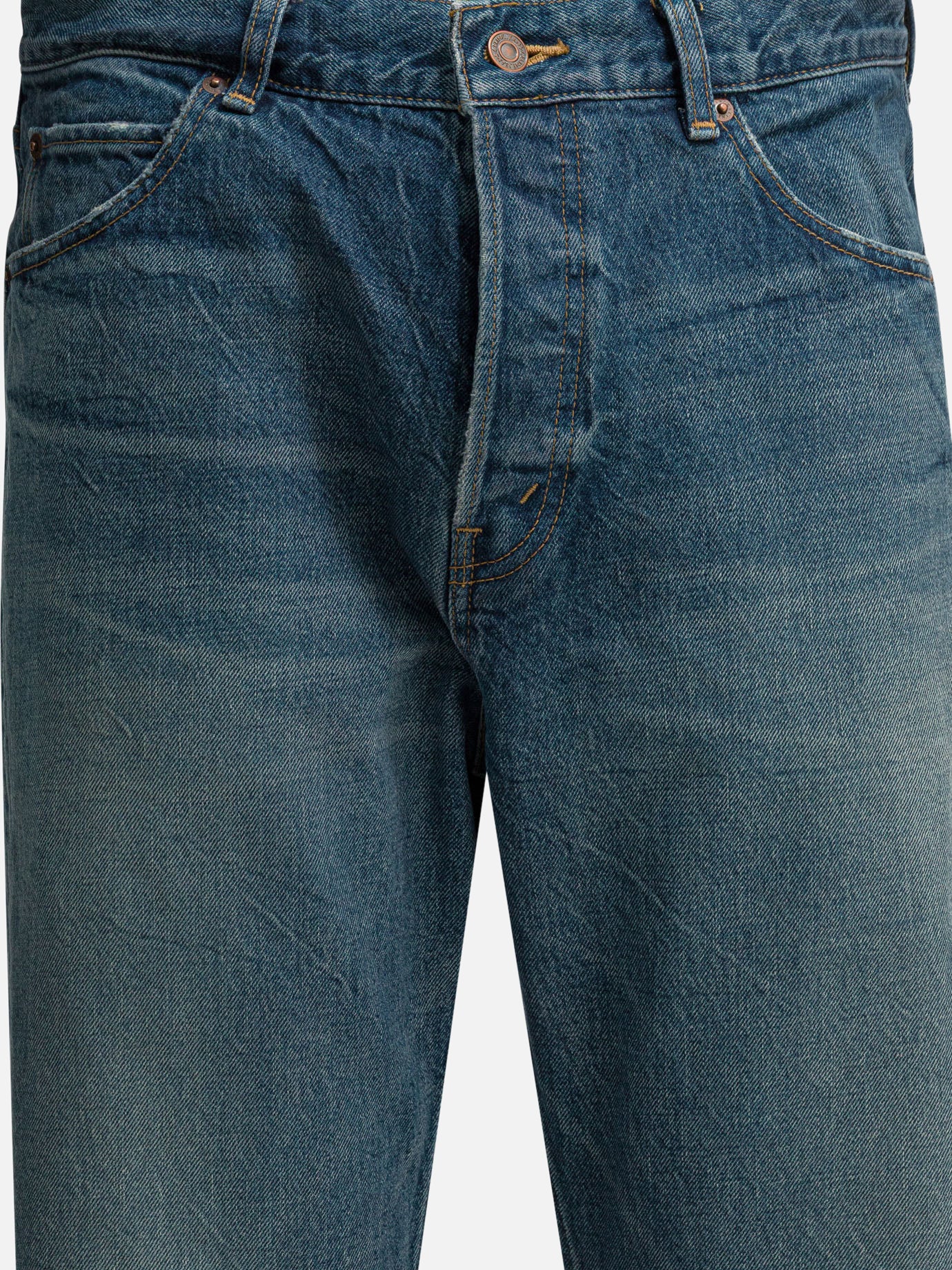 Wide-leg jeans 100% cotton  Blue - Celine Men | PDP | VIETTI Online Store | thumbnail_3