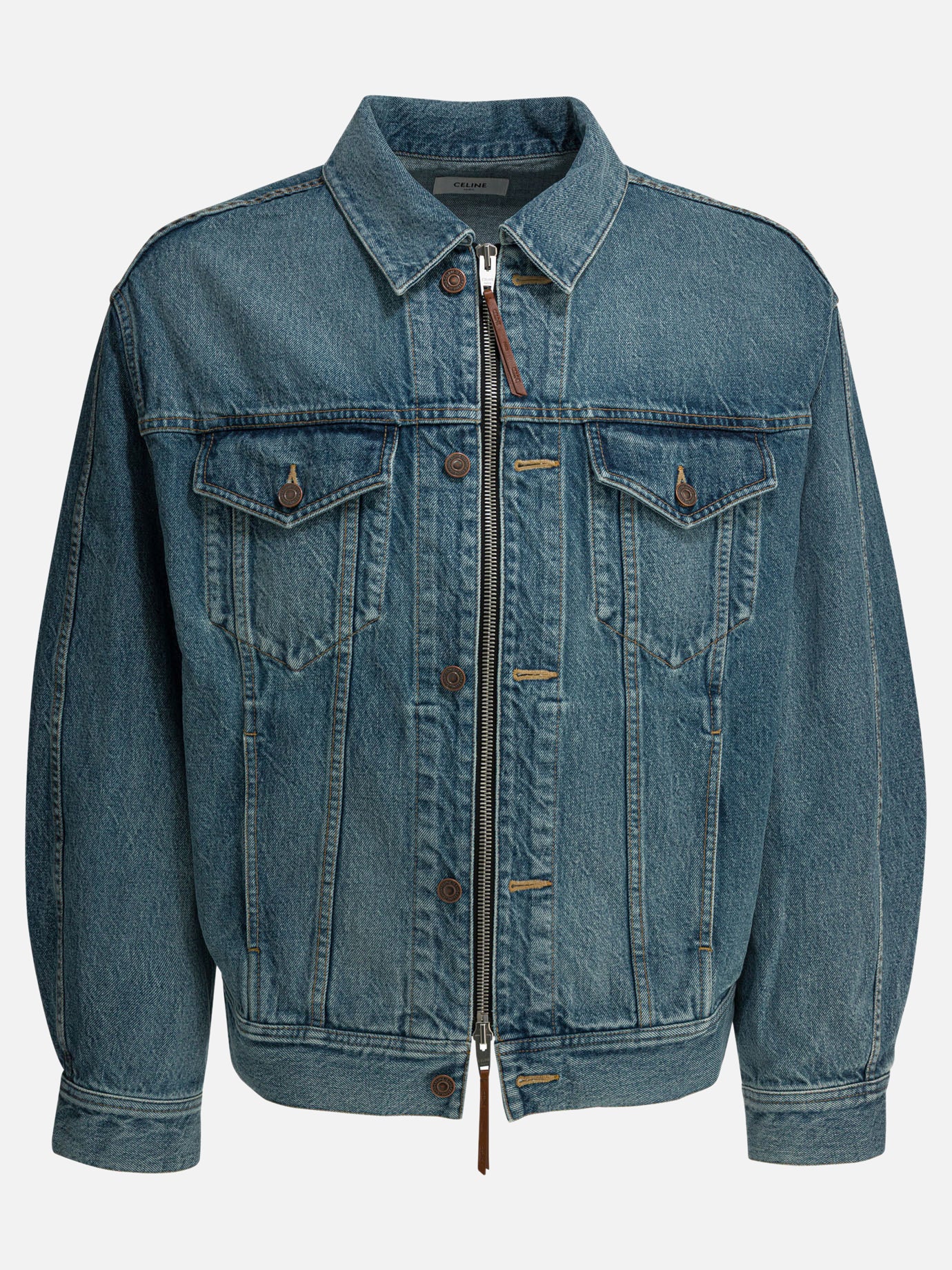 Denim jackets 100% cotton  Light blue - Celine Men | PDP | VIETTI Online Store | Zoom-Modal
