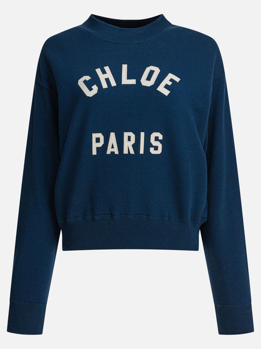 Crewnecks Logo  Blue - Chloé Women | PLP | VIETTI Online Store 
