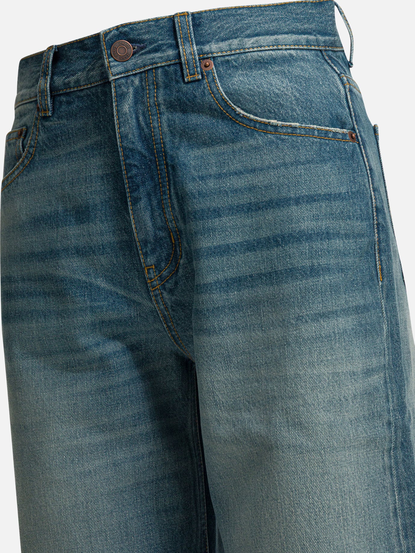 Wide-leg jeans Solid colour  Blue - Chloé Women | PDP | VIETTI Online Store | thumbnail_3