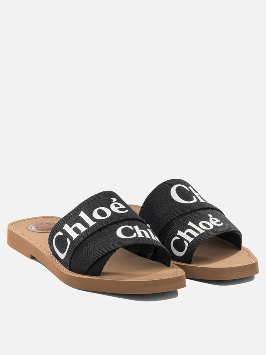 Flat sandals 100% ethylene vinyl acetate - 95% ethylene vinyl acetate 5% cow leather  Black - Chloé Women | PDP | VIETTI Online Store | 2
