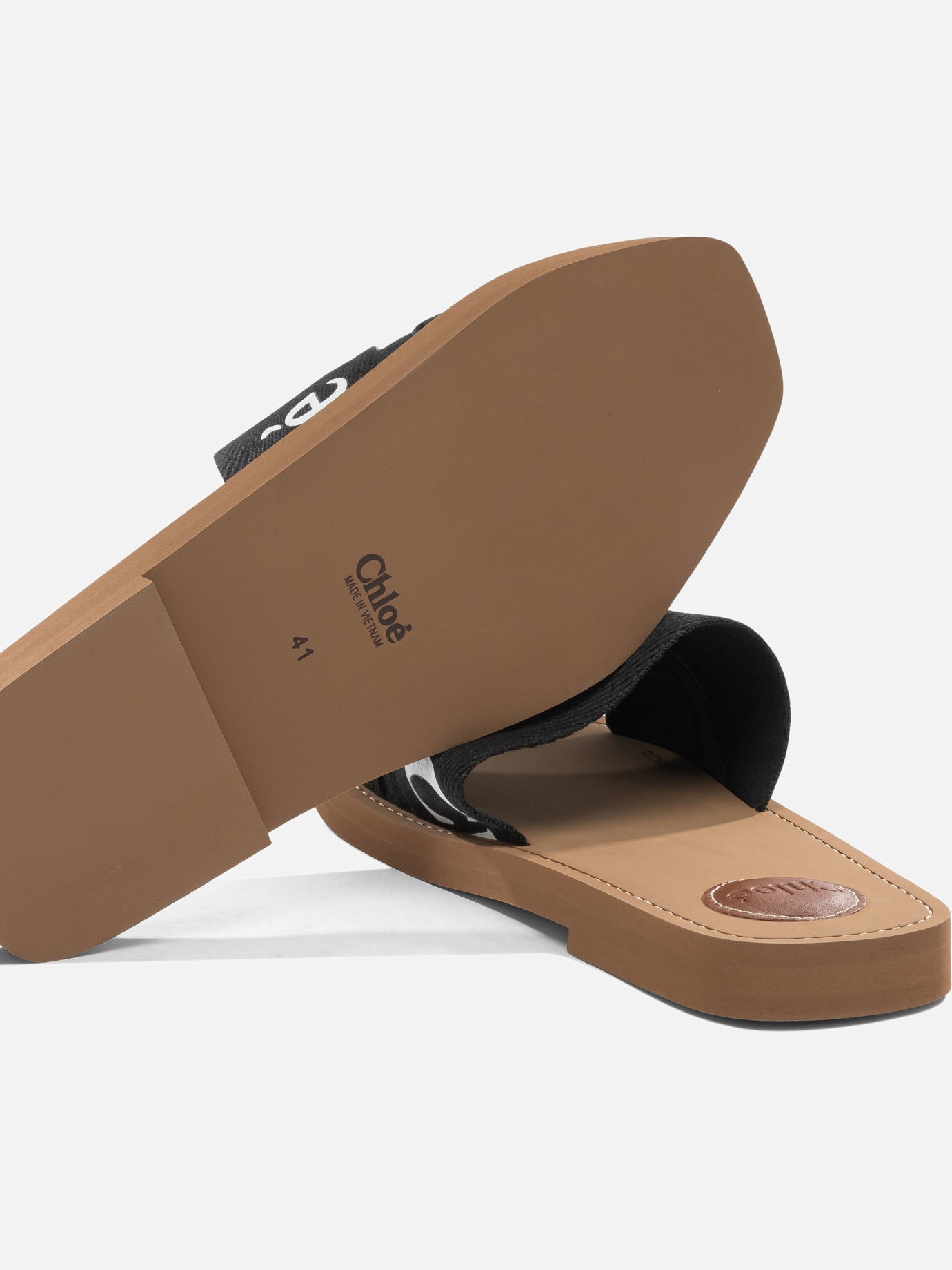 Flat sandals 100% ethylene vinyl acetate - 95% ethylene vinyl acetate 5% cow leather  Black - Chloé Women | PDP | VIETTI Online Store | thumbnail_5