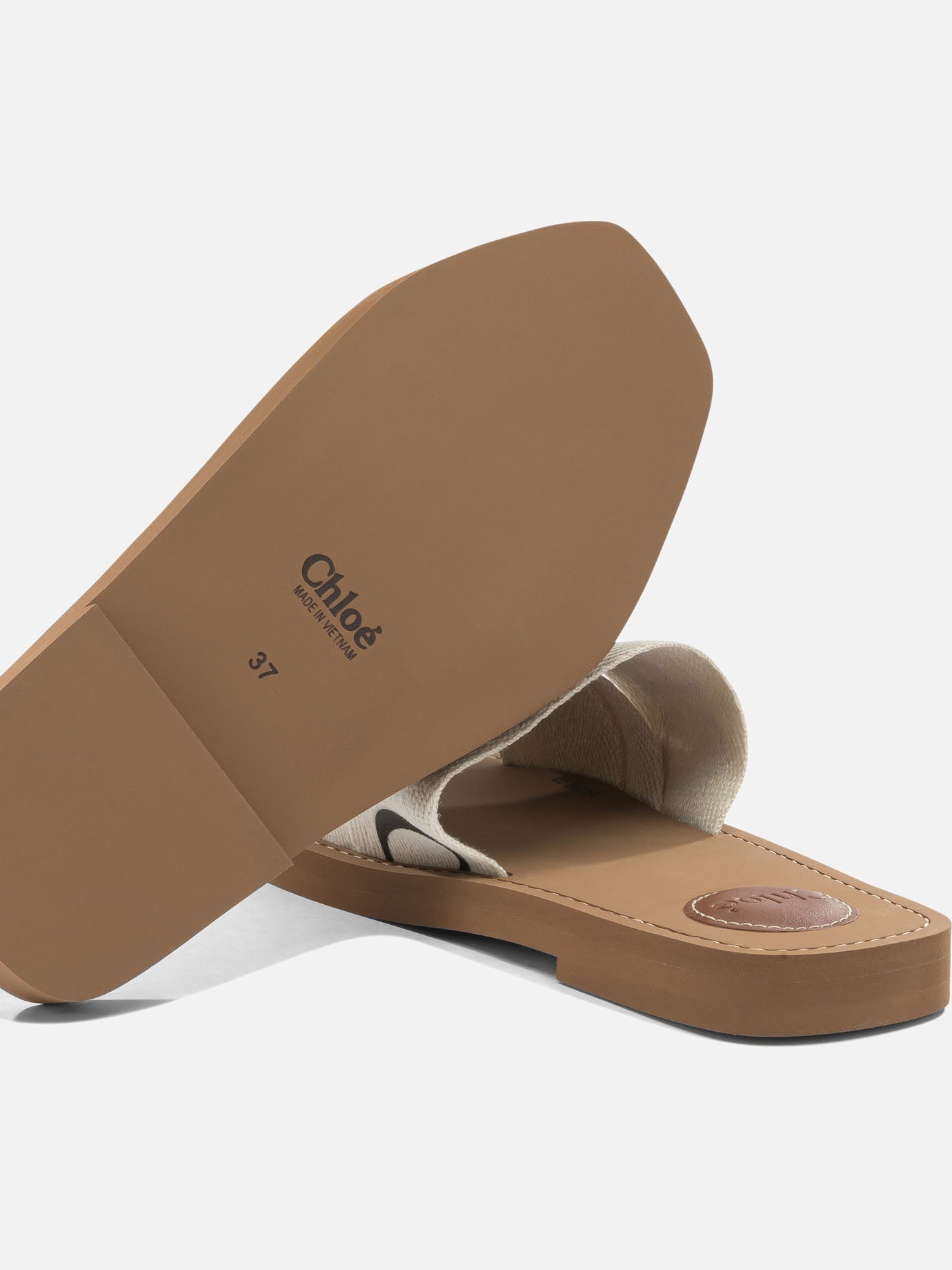 Flat sandals 100%ethylene vinyl acetate - 95% ethylene vinyl acetate 5% cow leather  White - Chloé Women | PDP | VIETTI Online Store | Zoom-Modal_5
