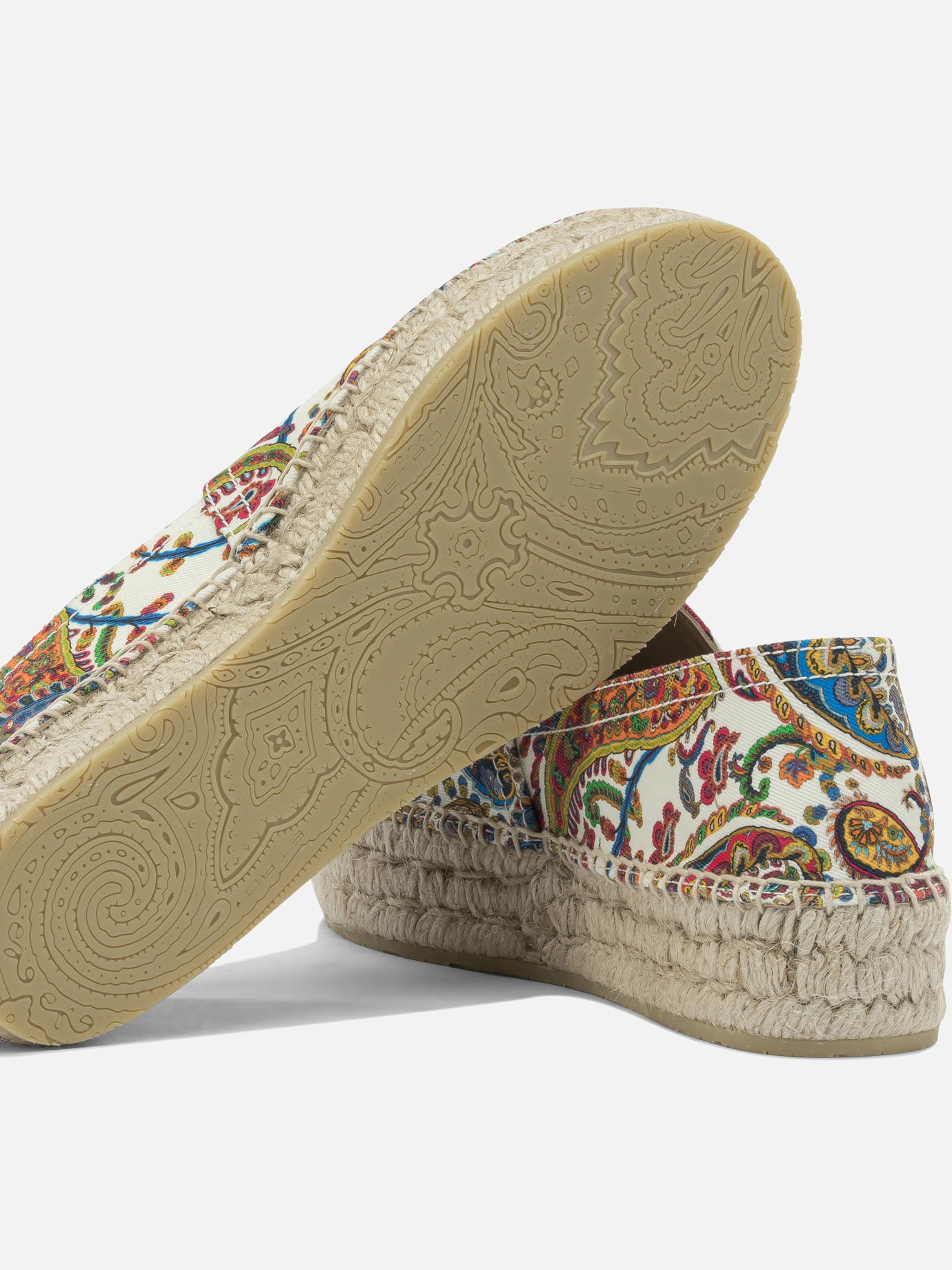 Flat espadrilles 100% cotton  White - Etro Women | PDP | VIETTI Online Store | Zoom-Modal_5
