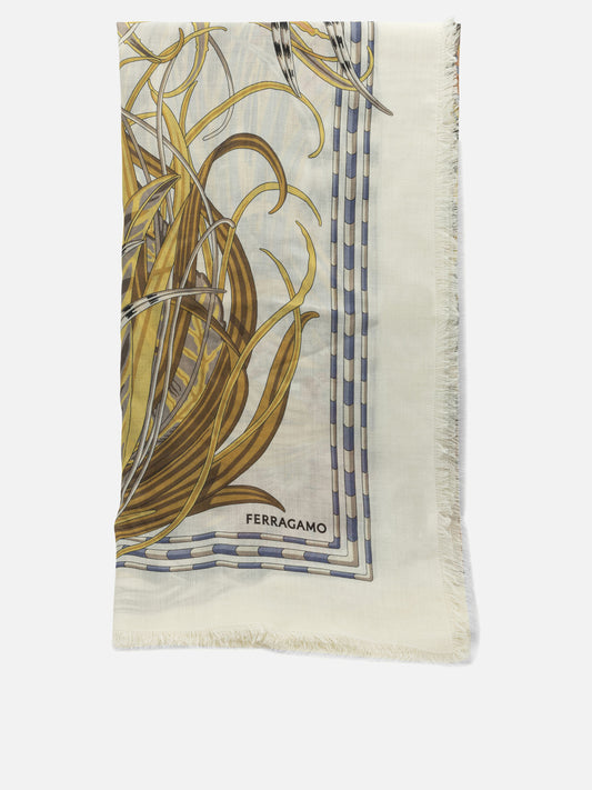 Classic scarves 0790816  White - Ferragamo Women | PDP | VIETTI Online Store 
