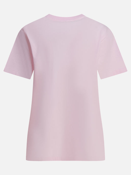 Crewneck t-shirts Logo  Pink - Ganni Women | PDP | VIETTI Online Store | 2
