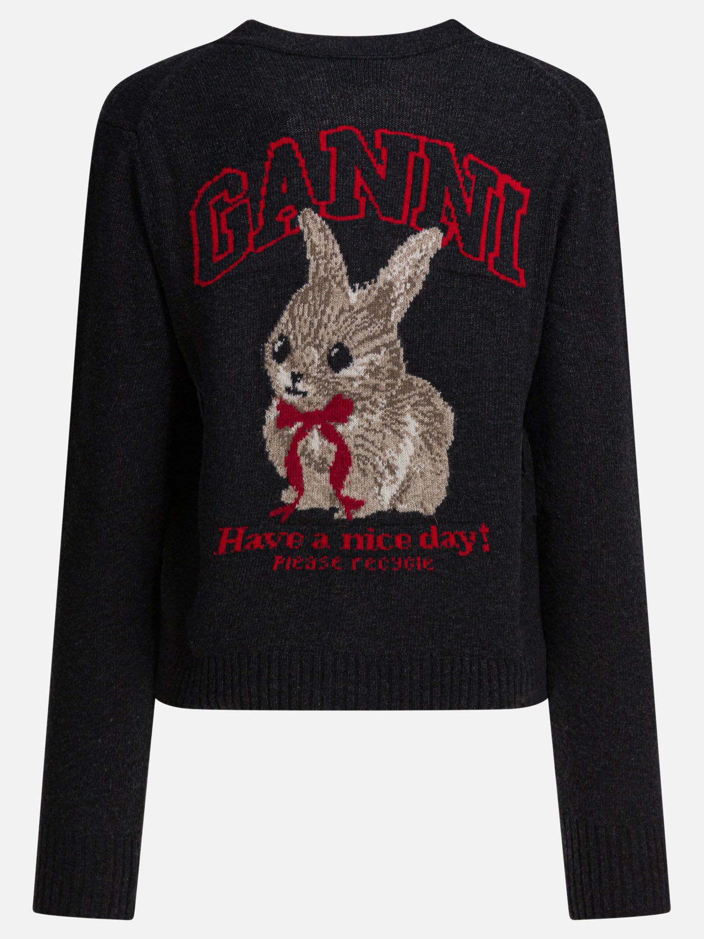 Cardigans Graphics  Black - Ganni Women | PDP | VIETTI Online Store | Zoom-Modal_2
