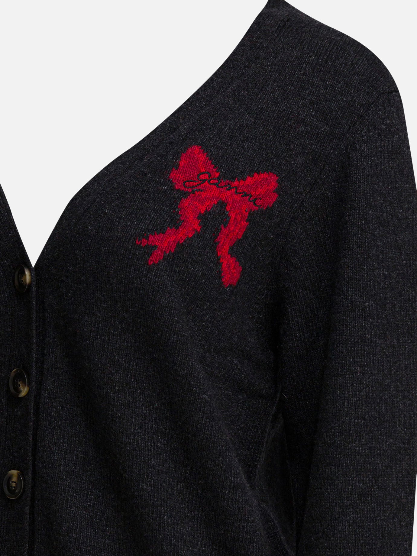 Cardigans Graphics  Black - Ganni Women | PDP | VIETTI Online Store | thumbnail_3