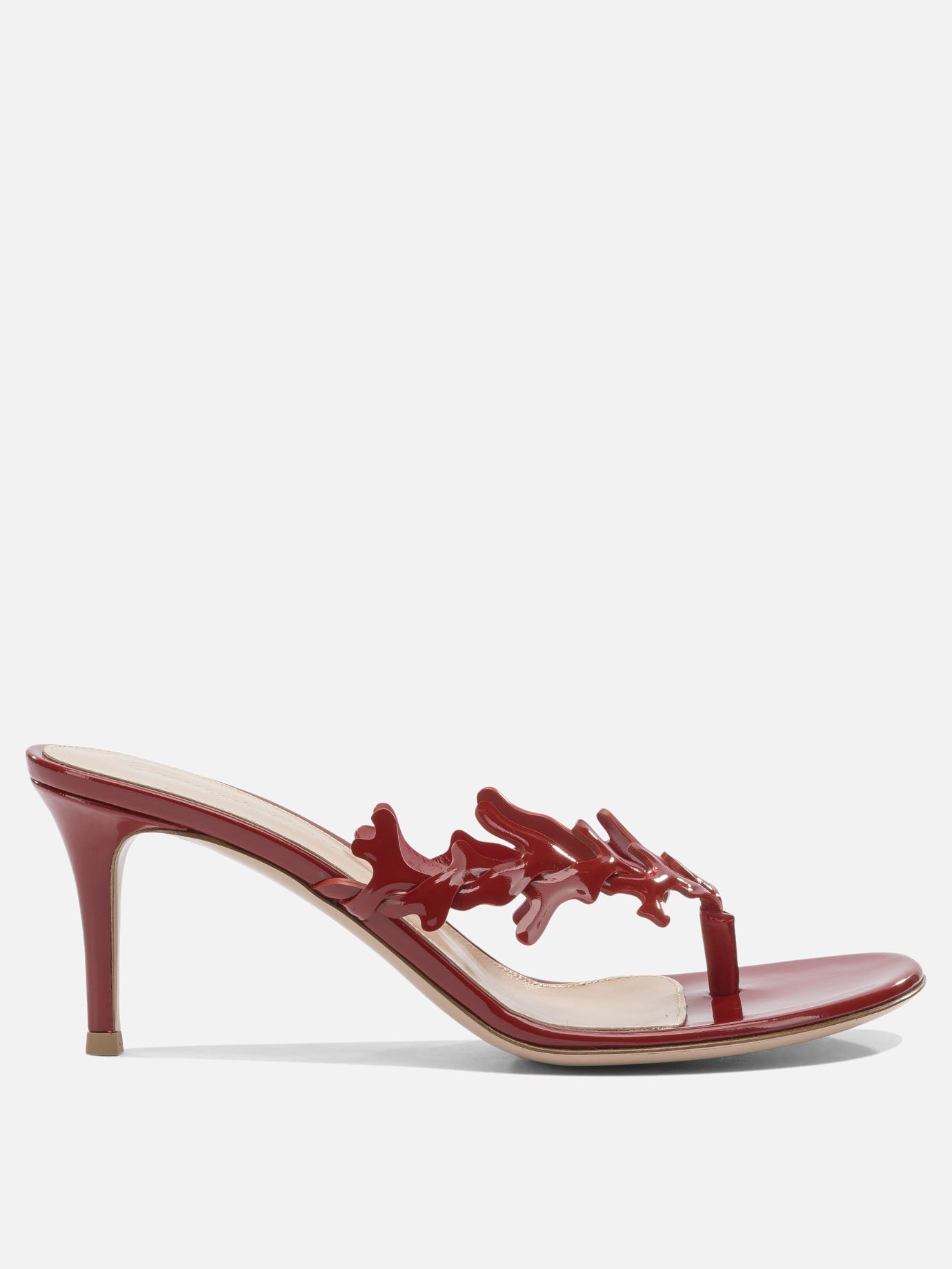 Mules 100% leather - 100% leather  Red - Gianvito Rossi Women | PDP | VIETTI Online Store | Zoom-Modal
