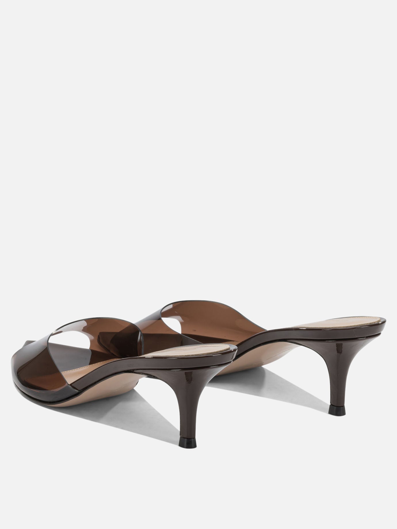 Mules 100% thermoplastic polyurethane - 100% leather  Brown - Gianvito Rossi Women | PDP | VIETTI Online Store | thumbnail_4