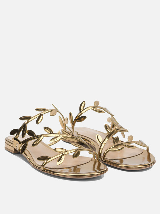 Flat sandals 100% leather - 100% leather  Gold - Gianvito Rossi Women | PLP | VIETTI Online Store | 2
