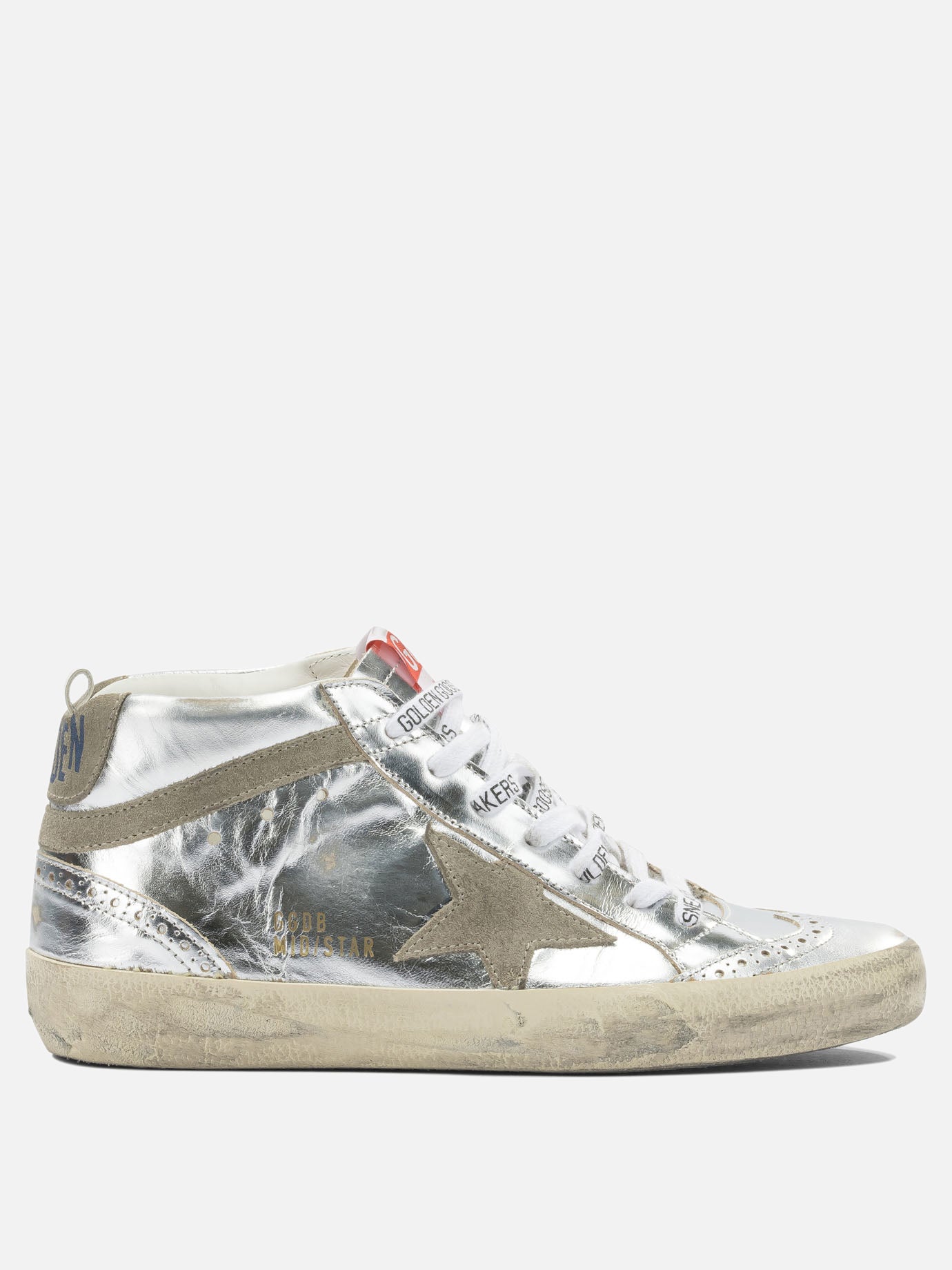 High top sneakers 100% leather - 100% rubber  Silver - Golden Goose Women | PDP | VIETTI Online Store | Zoom-Modal
