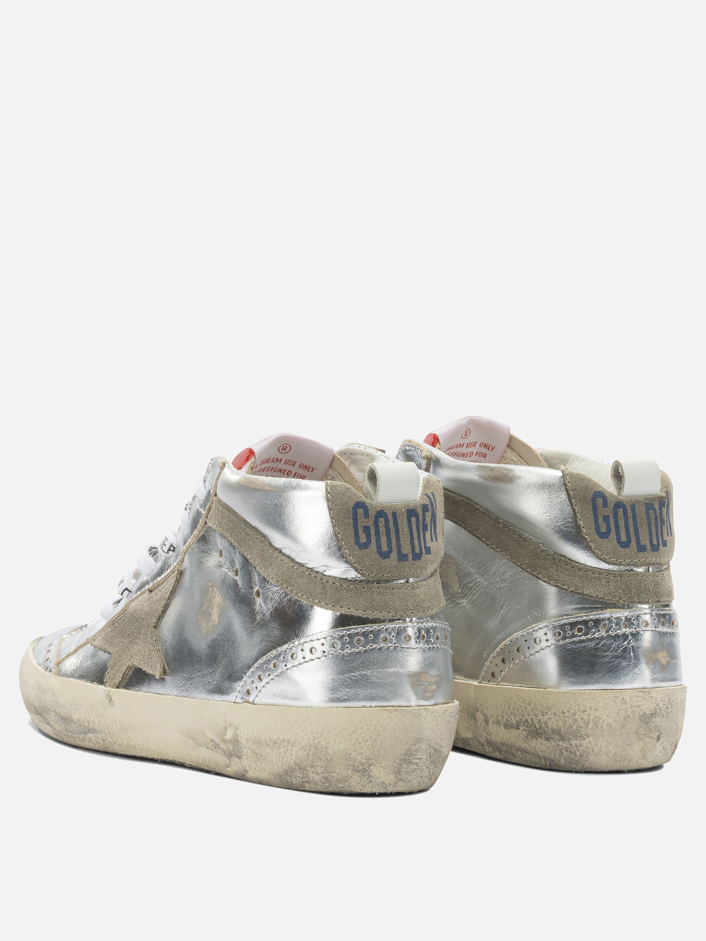 High top sneakers 100% leather - 100% rubber  Silver - Golden Goose Women | PDP | VIETTI Online Store | thumbnail_4
