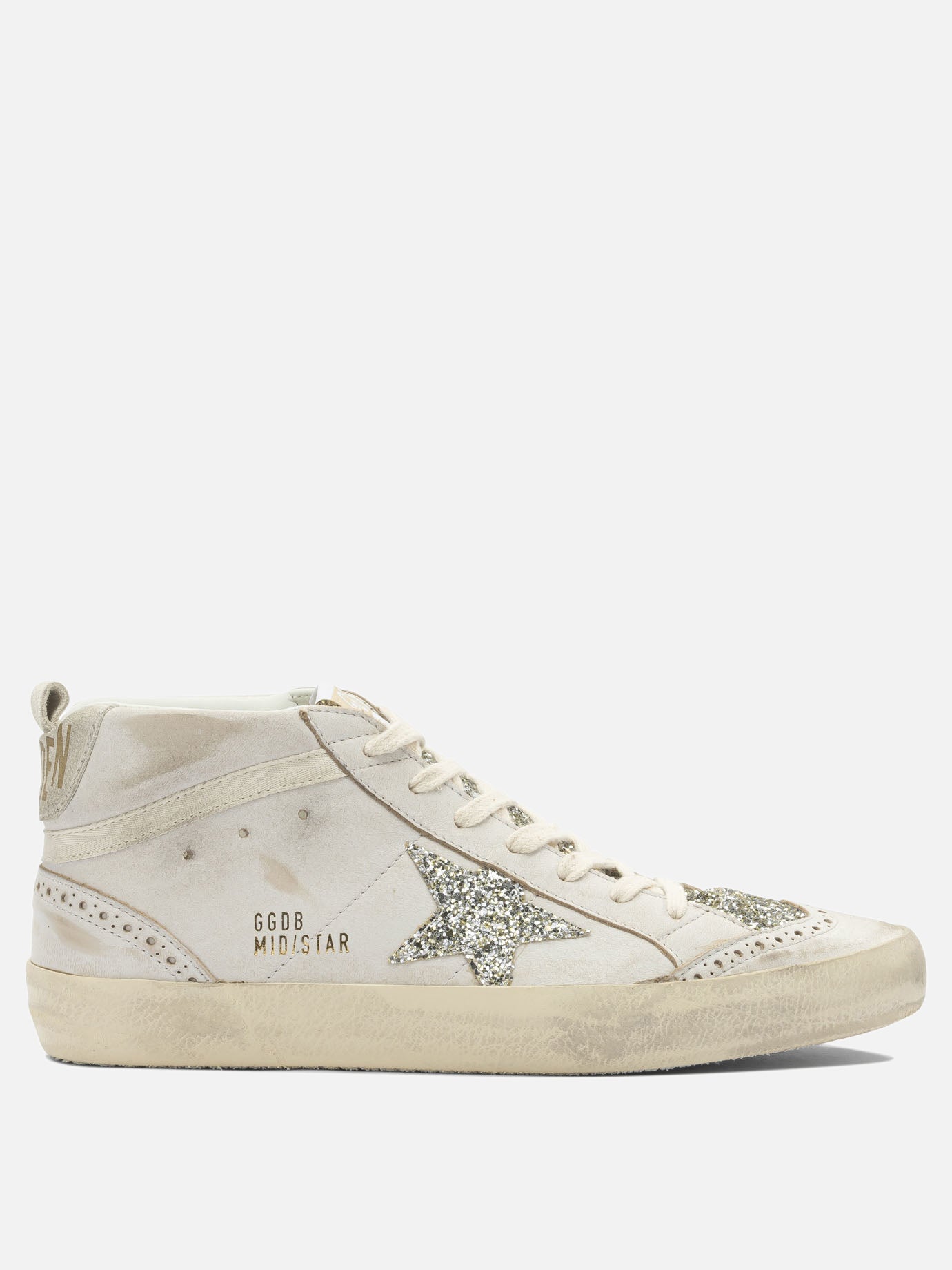 High top sneakers 82% cow leather 12% polyethylene 6% cotton - 100% polyester  White - Golden Goose Women | PDP | VIETTI Online Store | thumbnail