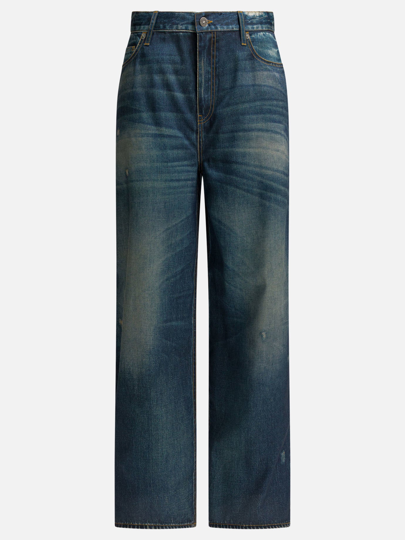 Straight-leg jeans Solid colour  Blue - Golden Goose Women | PDP | VIETTI Online Store | thumbnail