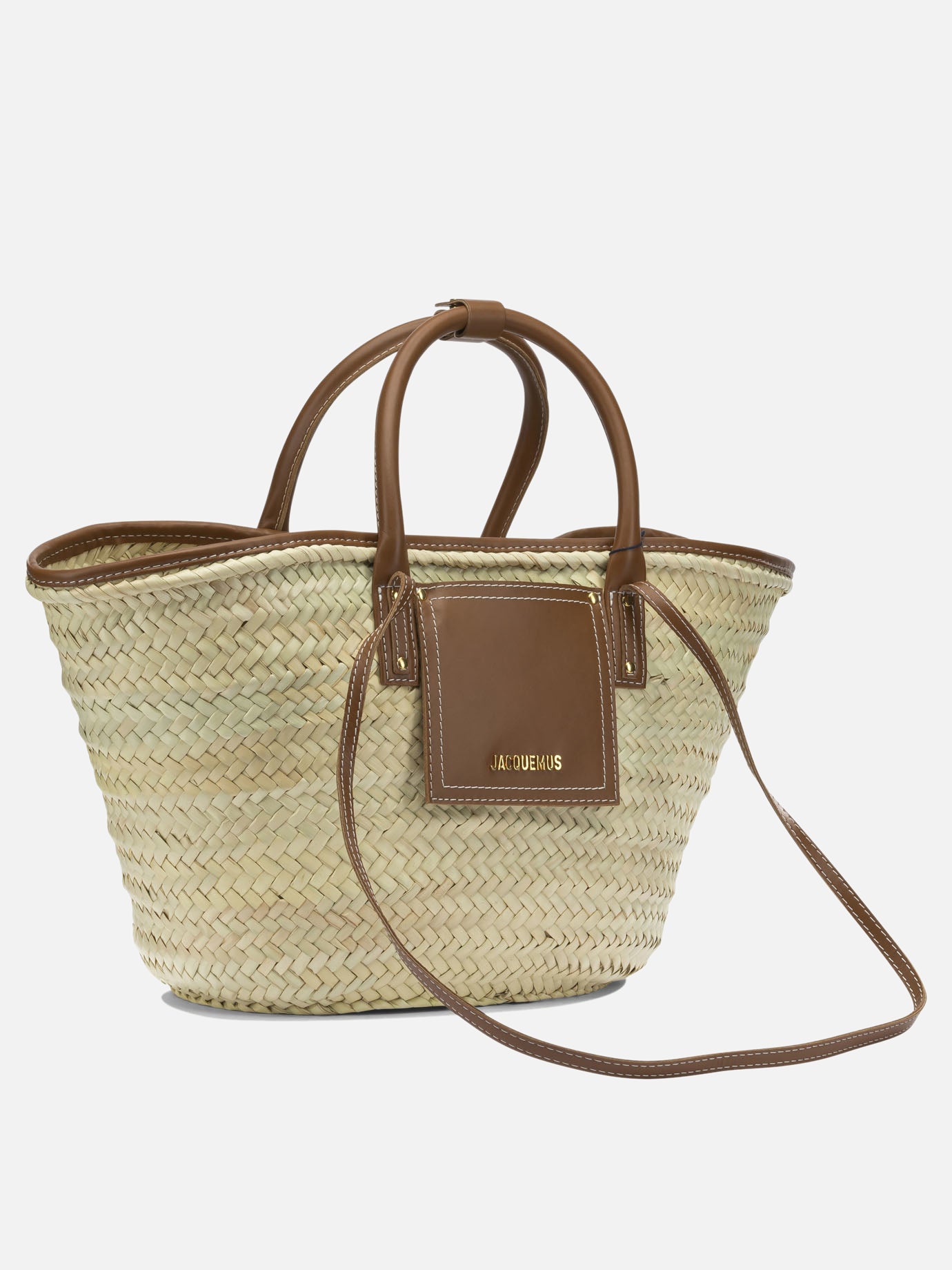 Large bags 100% palm leaves - 100% leather  Beige - Jacquemus Women | PDP | VIETTI Online Store | thumbnail_2