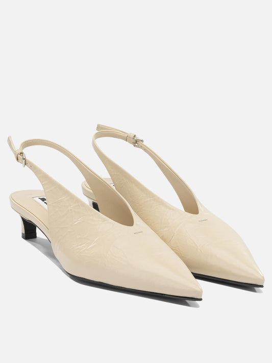 Slingbacks 100% calf leather - 100% calf leather  Beige - Jil Sander Women | PLP | VIETTI Online Store | 2
