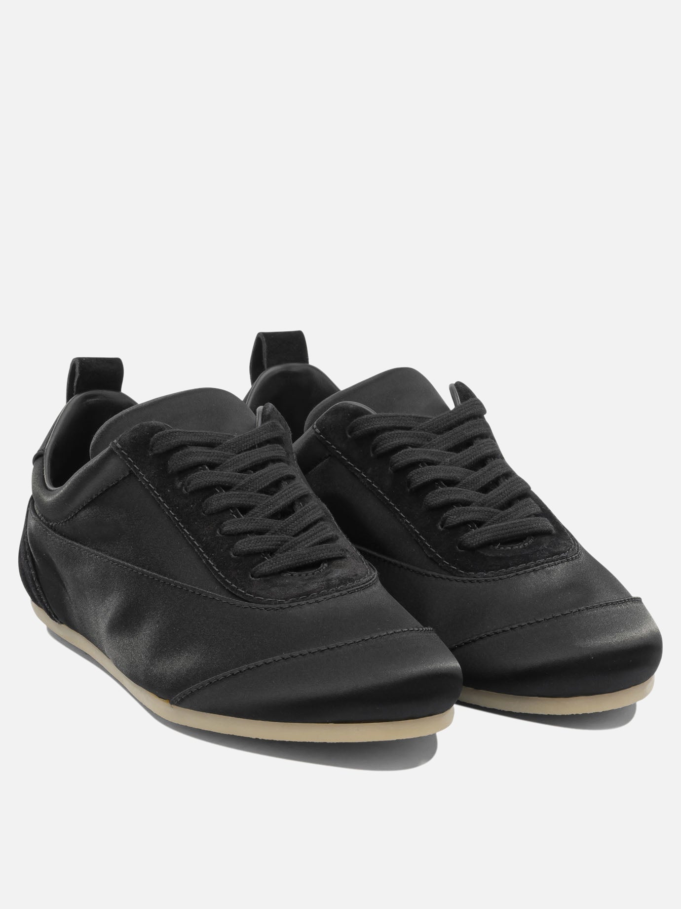 Low top sneakers 44% cotton 36% acetate 16% polyamide 4% elastane - 100% rubber  Black - Jil Sander Women | PDP | VIETTI Online Store | thumbnail_2