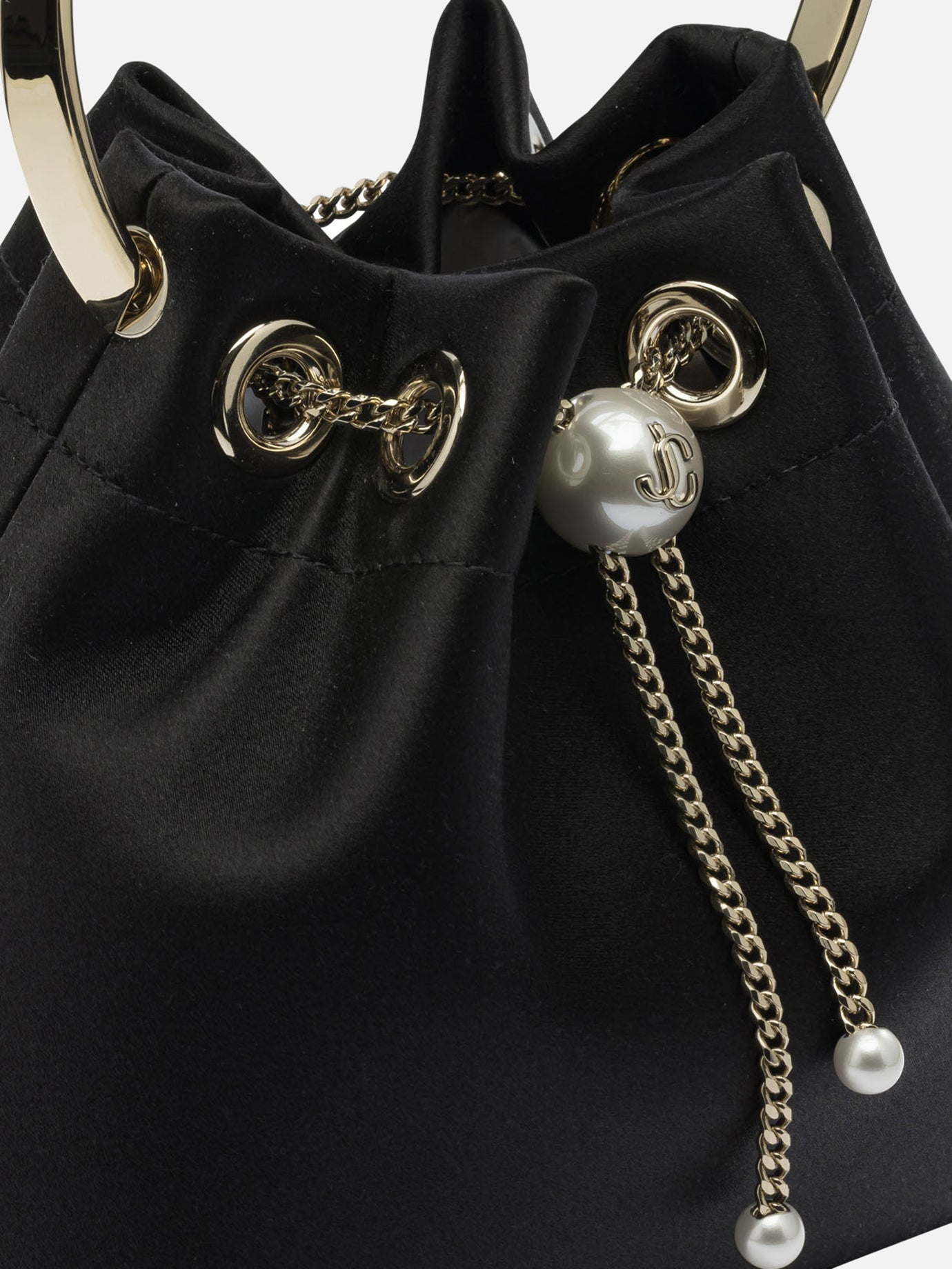 Mini bags 77% fabric 20% brass 3% acrylonitrile butadiene styrene  Black - Jimmy Choo Women | PDP | VIETTI Online Store | Zoom-Modal_4

