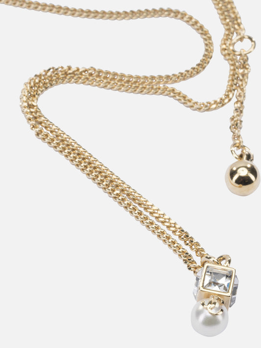 Necklaces 60% brass 20% glass 20% acrylonitrile butadiene styrene  Gold - Jimmy Choo Women | PLP | VIETTI Online Store 
