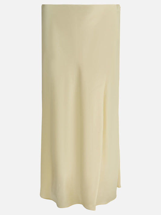 Midi skirts Solid colour  Yellow - Khaite Women | PLP | VIETTI Online Store 
