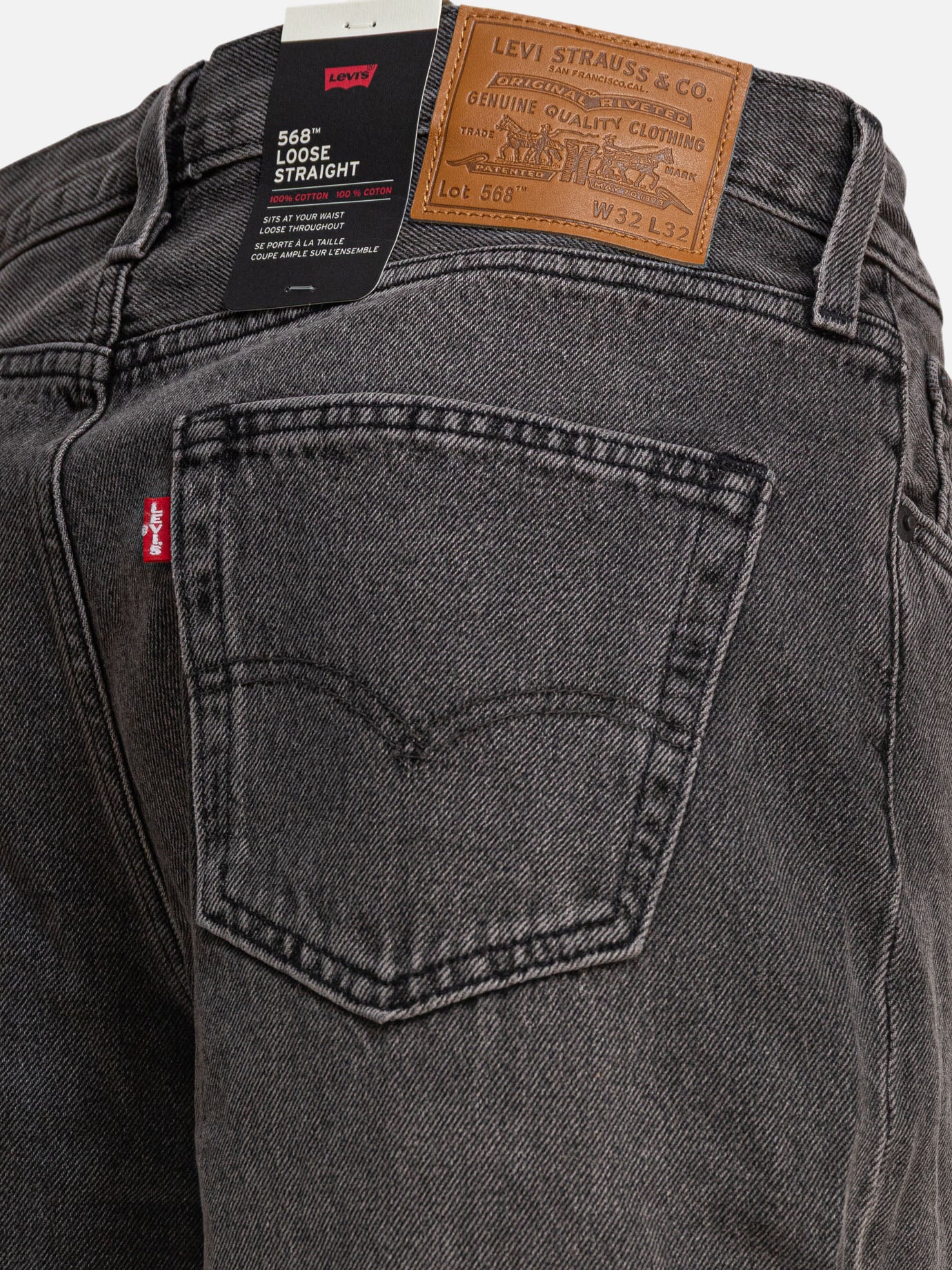 Wide-leg jeans Solid colour  Grey - Levi&#39;s Men | PDP | VIETTI Online Store | thumbnail_4