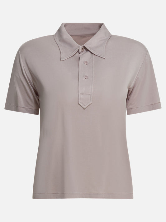 Polo shirts with buttons Solid colour  Pink - Maison Margiela Women | PDP | VIETTI Online Store 
