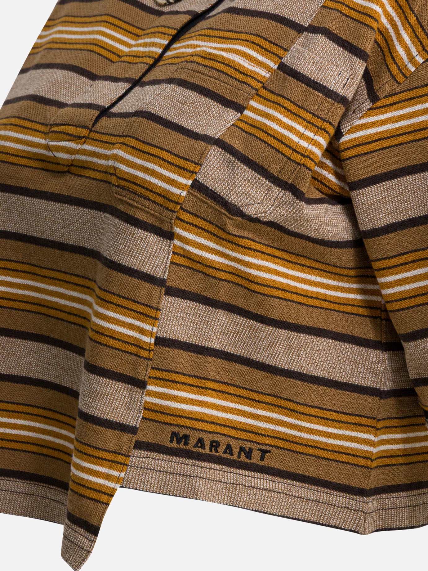 Polo shirts with buttons Striped  Beige - Marant Étoile Women | PDP | VIETTI Online Store | thumbnail_4