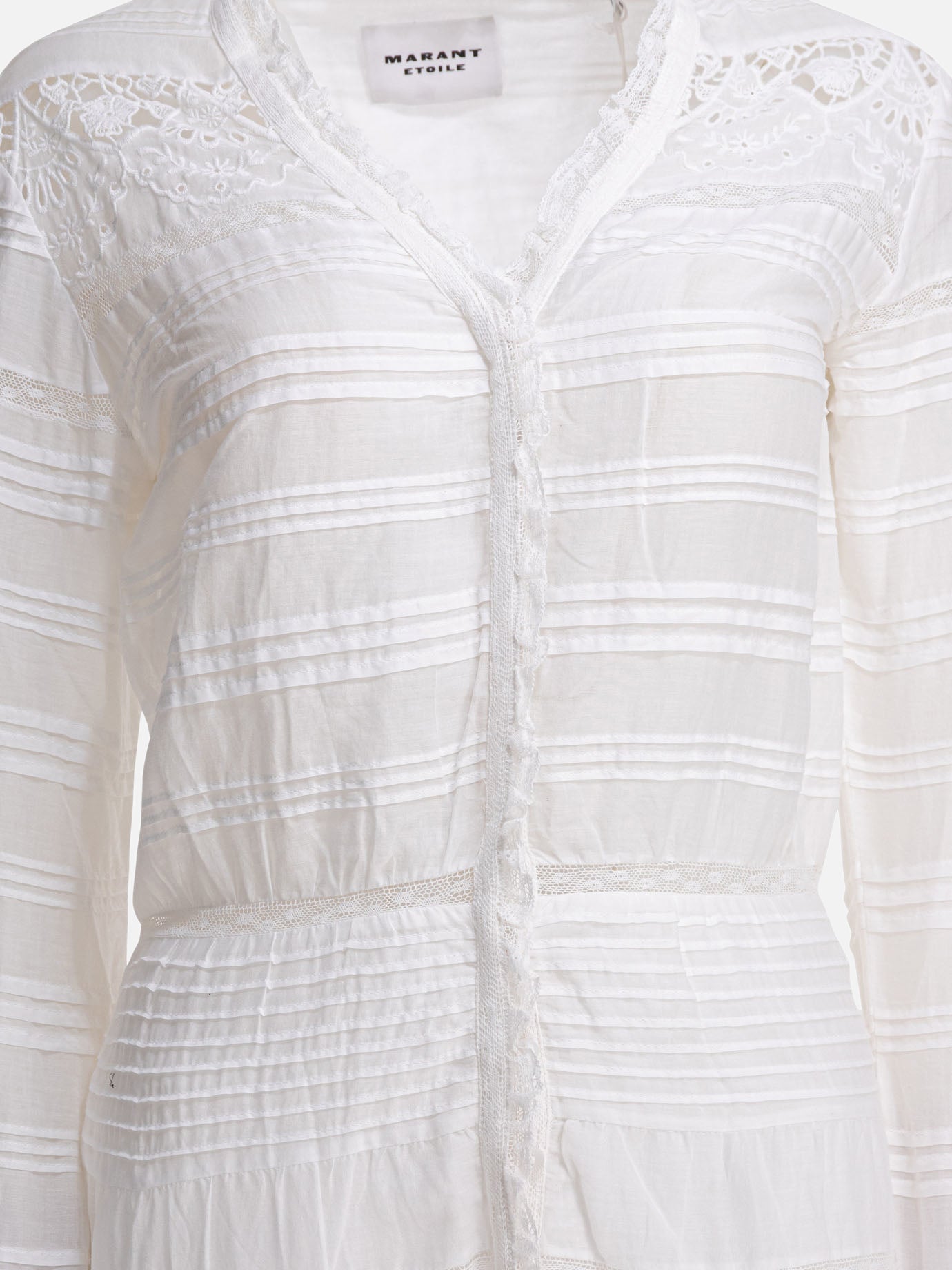 Long dresses Embroidered  White - Marant Étoile Women | PDP | VIETTI Online Store | thumbnail_3