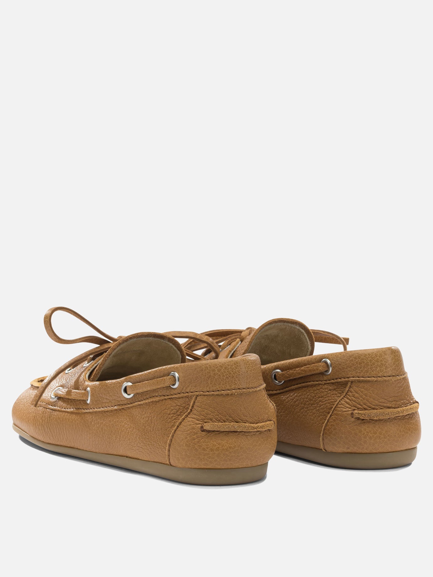 Laced loafers 100% cervus elaphus scot  Yellow - Miu Miu Women | PDP | VIETTI Online Store | Zoom-Modal_4
