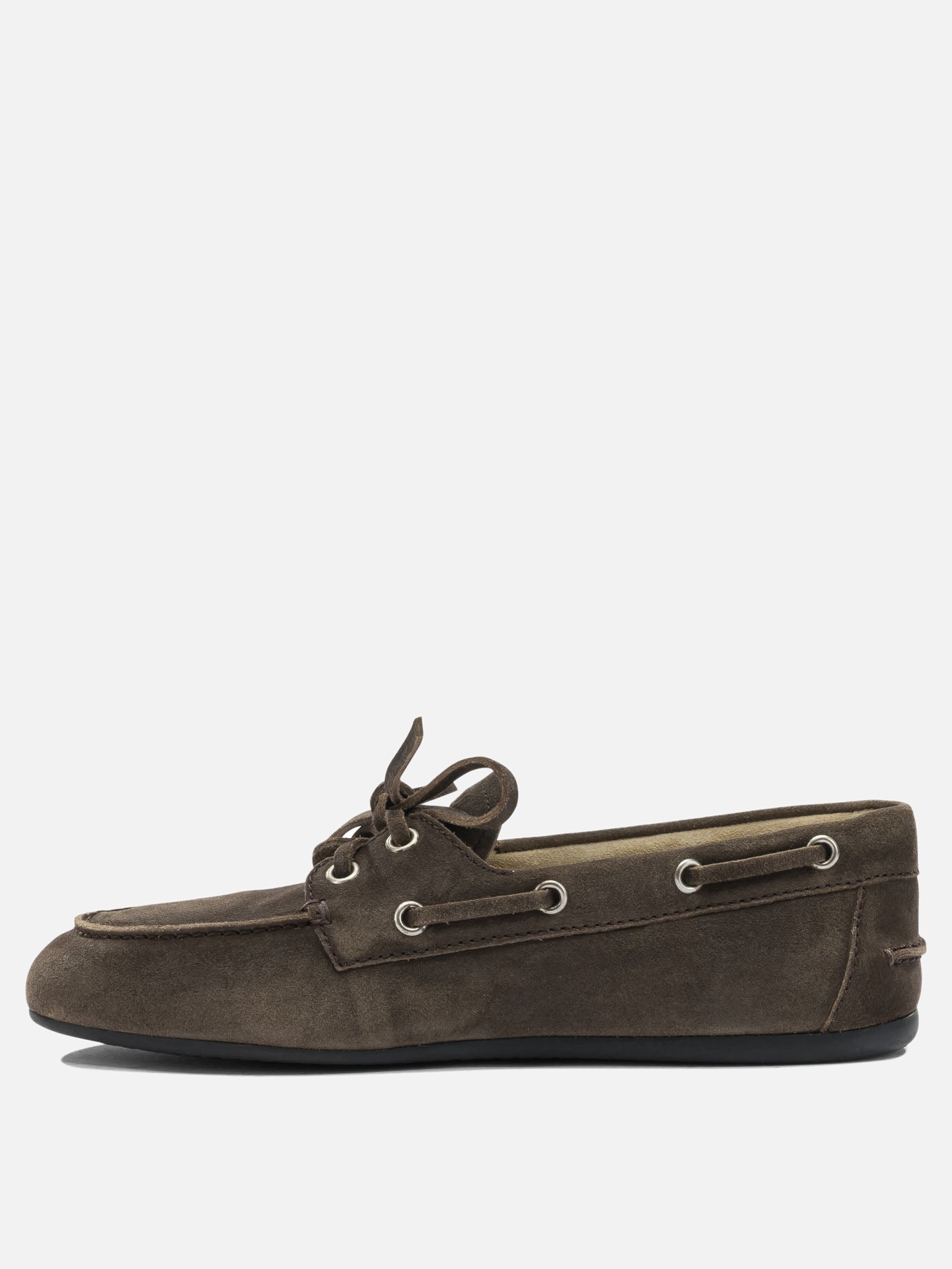 Laced loafers 100% calf leather  Brown - Miu Miu Women | PDP | VIETTI Online Store | thumbnail_3