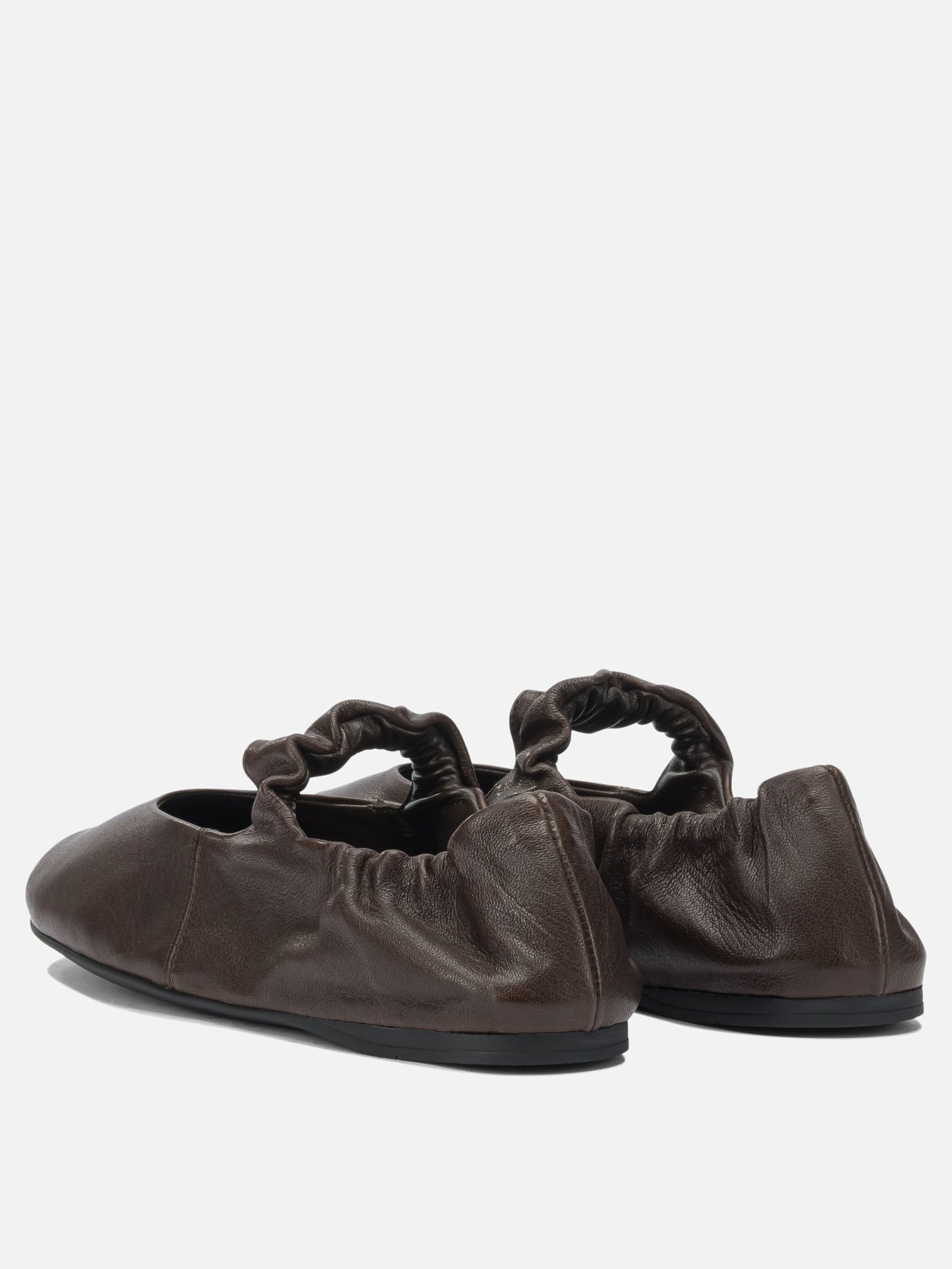 Classic ballet flats 100% lamb leather - 100% rubber  Brown - Miu Miu Women | PDP | VIETTI Online Store | Zoom-Modal_4

