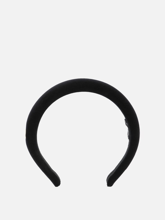 Headbands 100% cotton - 100% glass  Black - Miu Miu Women | PDP | VIETTI Online Store 
