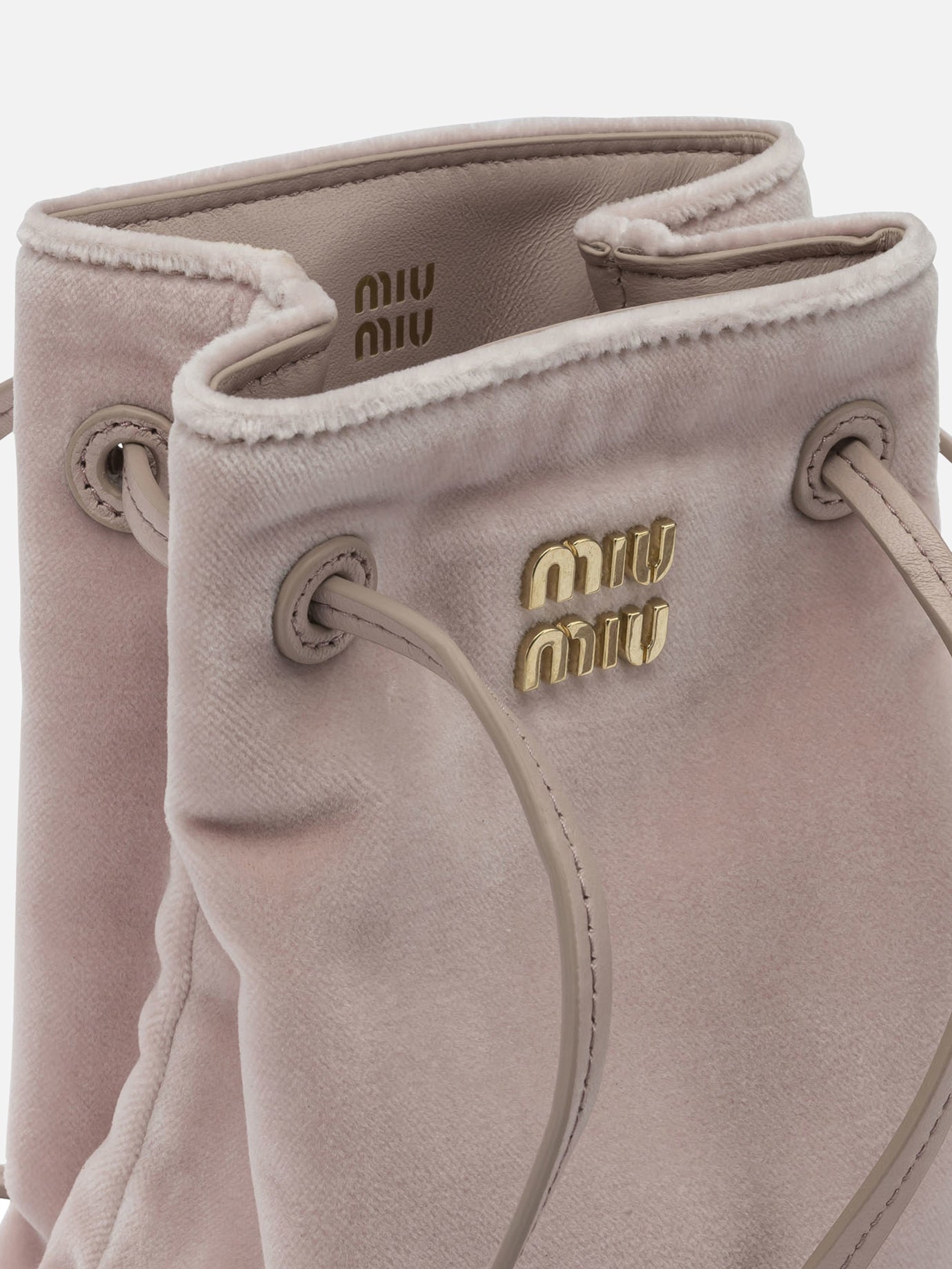 Mini bags 100% cotton - 100% lamb leather  Pink - Miu Miu Women | PDP | VIETTI Online Store | thumbnail_4