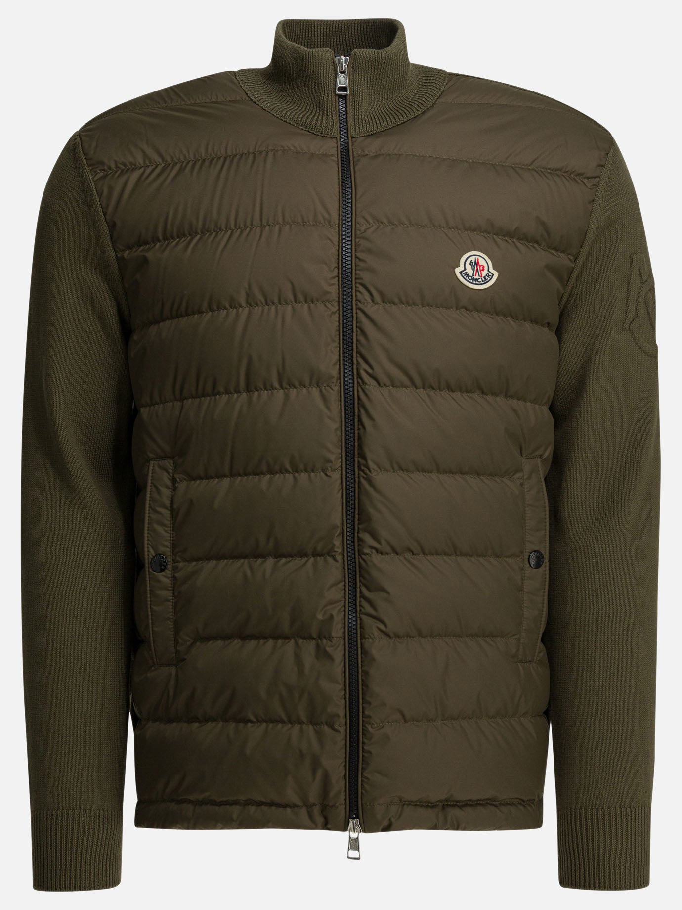 Down jackets Logo  Green - Moncler Men | PDP | VIETTI Online Store | Zoom-Modal
