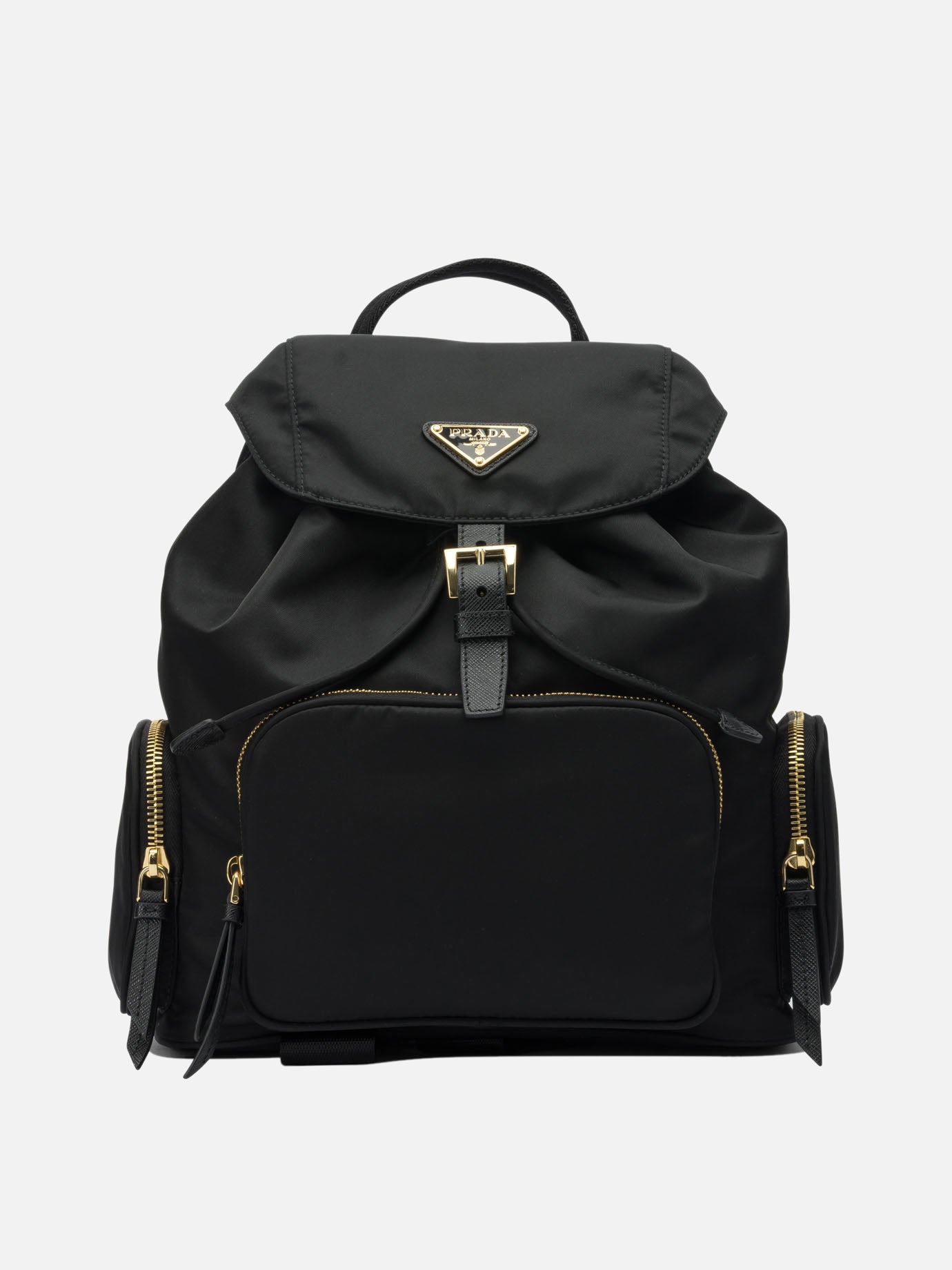 Casual backpacks 100% recycled polyamide  Black - Prada Women | PDP | VIETTI Online Store | thumbnail