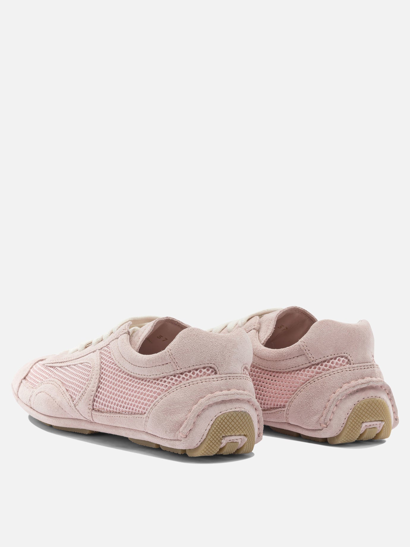 Low top sneakers 100% polyester - 100% calf leather  Pink - Prada Women | PDP | VIETTI Online Store | Zoom-Modal_4
