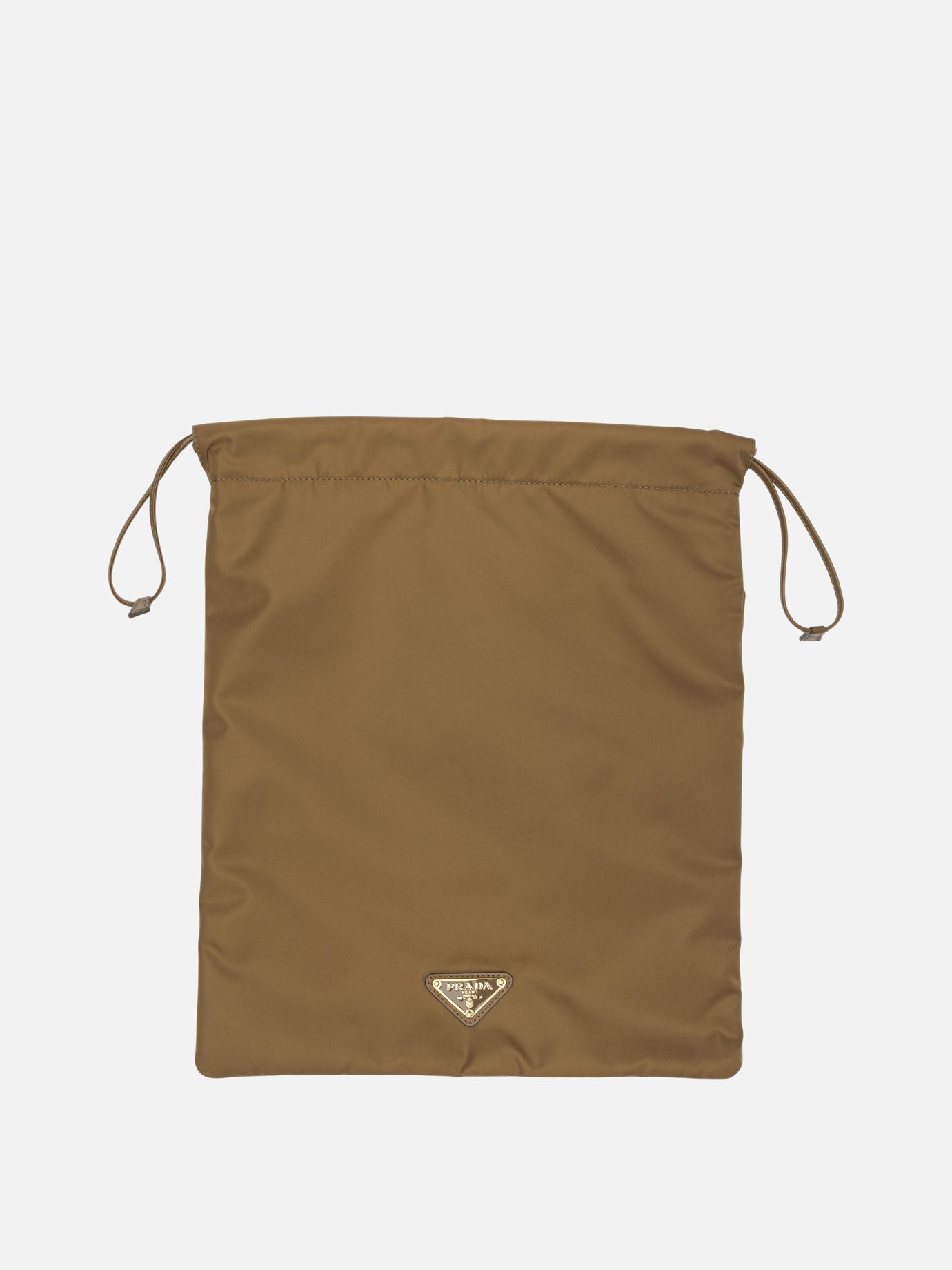 Document cases 100% recycled polyamide - Other fabric: 100% lamb leather  Brown - Prada Women | PDP | VIETTI Online Store | thumbnail