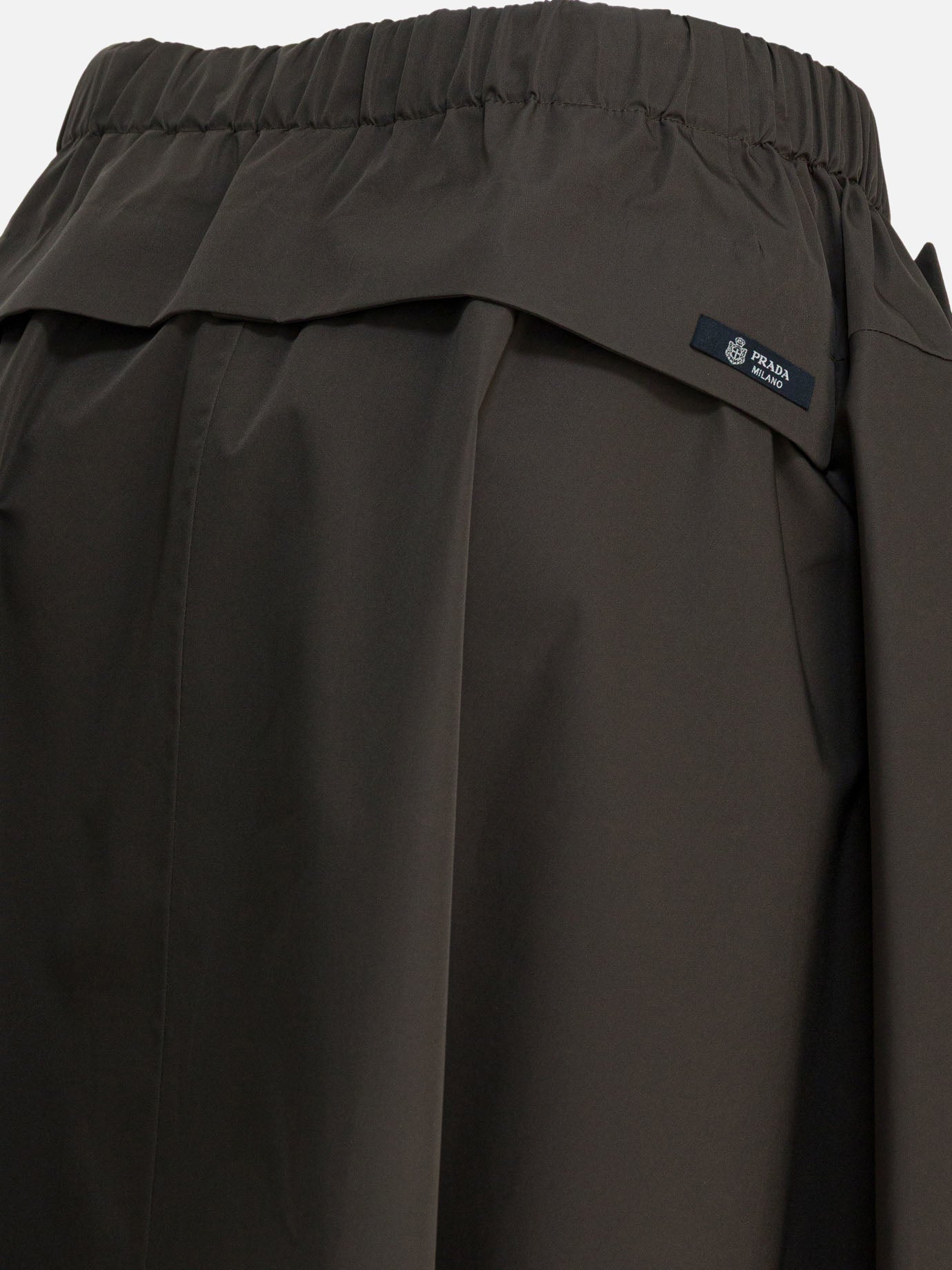 Midi skirts Solid colour  Green - Prada Women | PDP | VIETTI Online Store | thumbnail_4