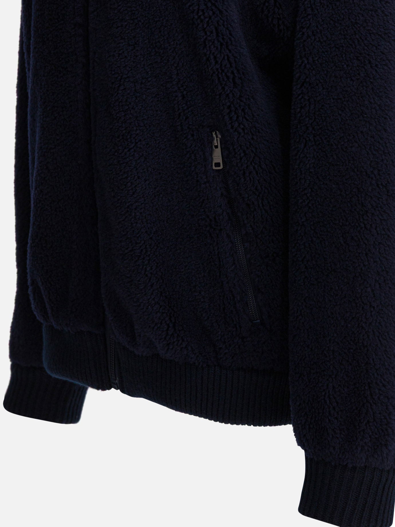 Fleece jackets Solid colour  Blue - Prada Women | PDP | VIETTI Online Store | Zoom-Modal_4
