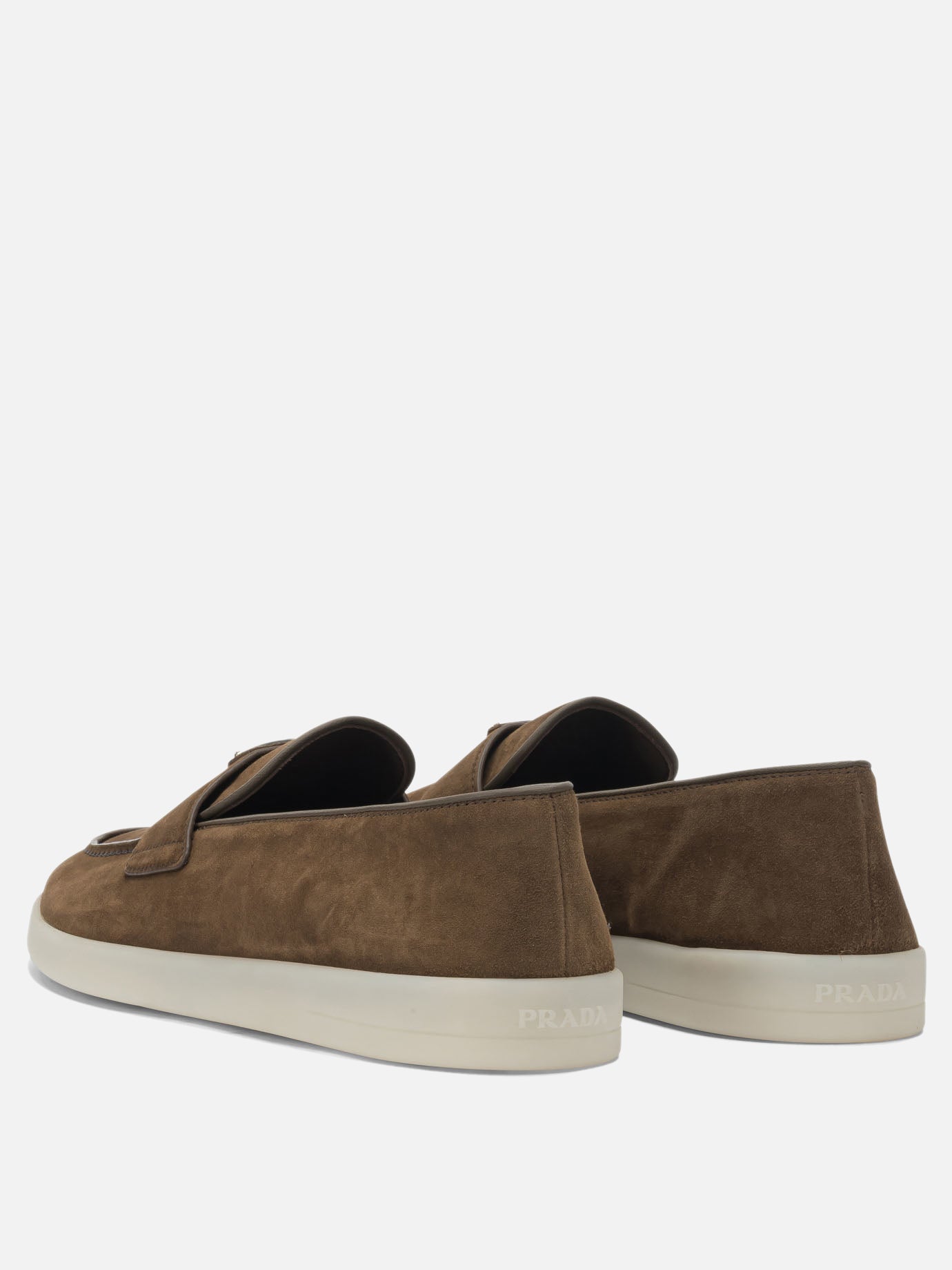 Loafers 100% calf leather - 100% rubber  Brown - Prada Men | PDP | VIETTI Online Store | thumbnail_4