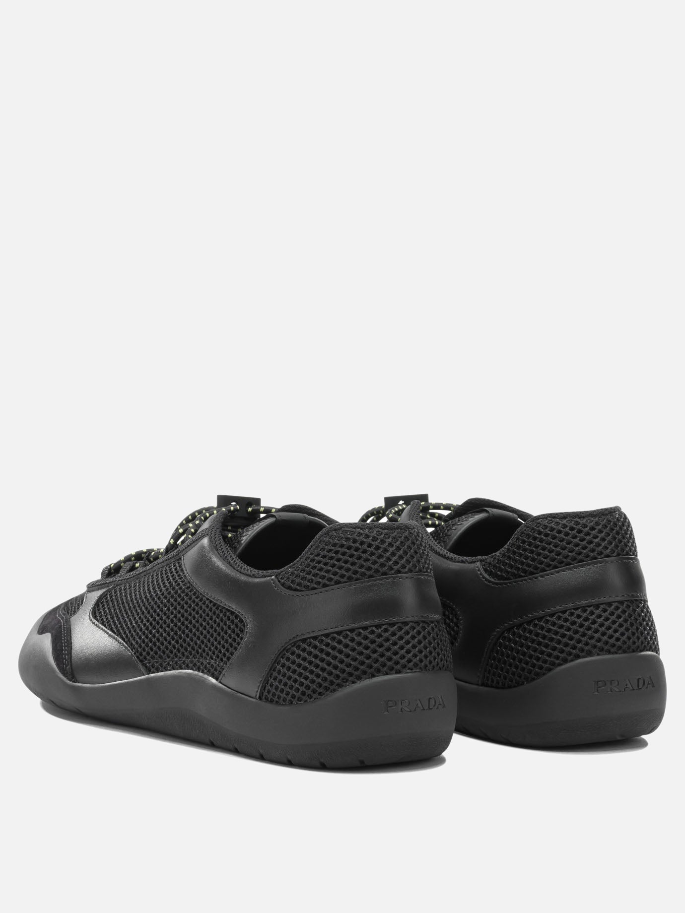 Low top sneakers 100% polyester - 100% rubber  Black - Prada Men | PDP | VIETTI Online Store | Zoom-Modal_4
